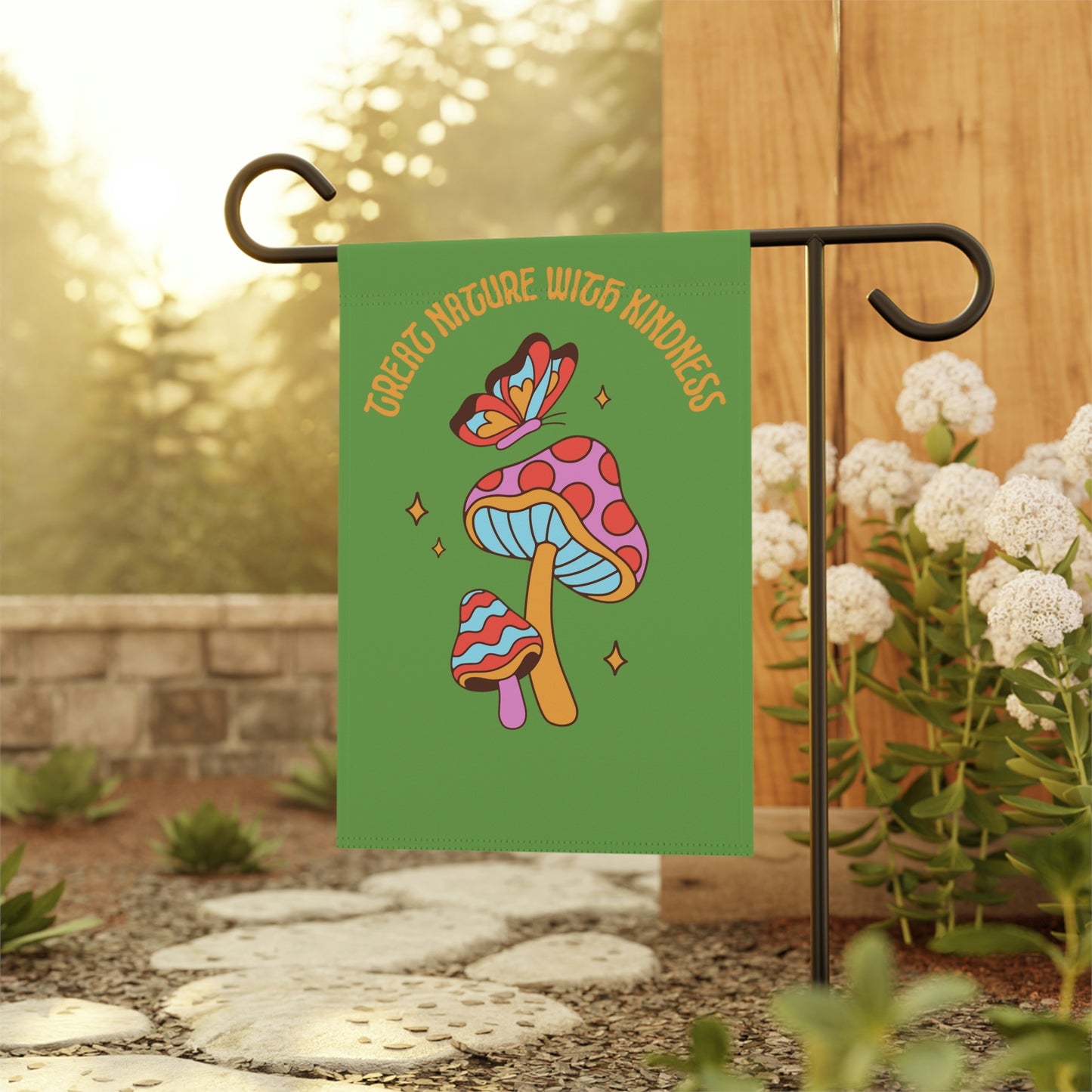 Treat Nature With Kindness Garden Banner