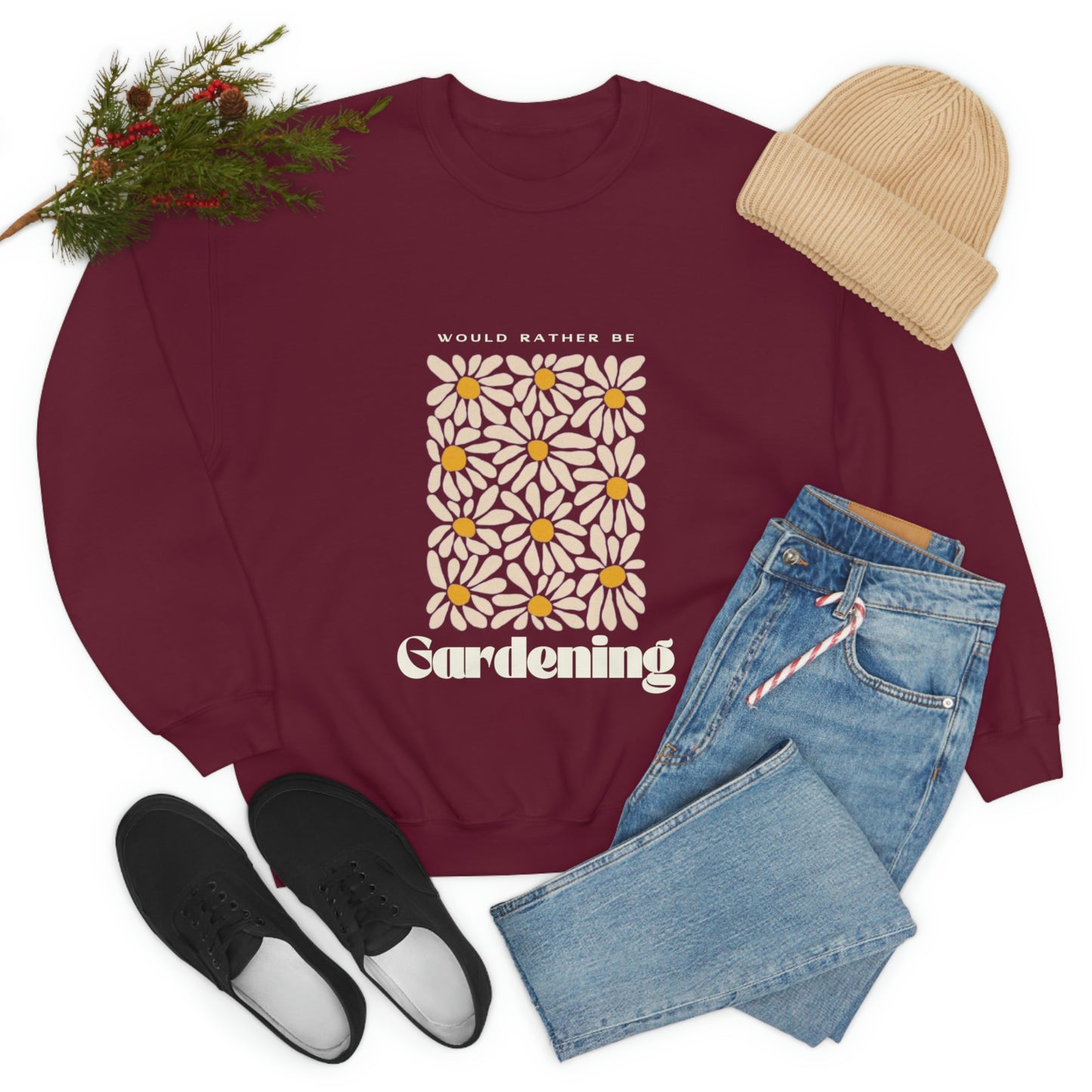 Would Rather Be Gardening Unisex Crewneck