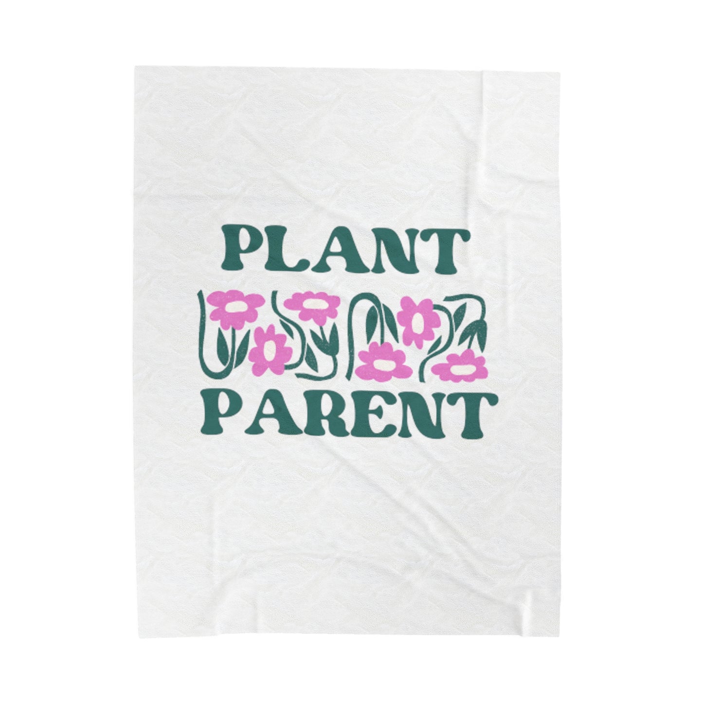 Plant Parent Velveteen Plush Blanket