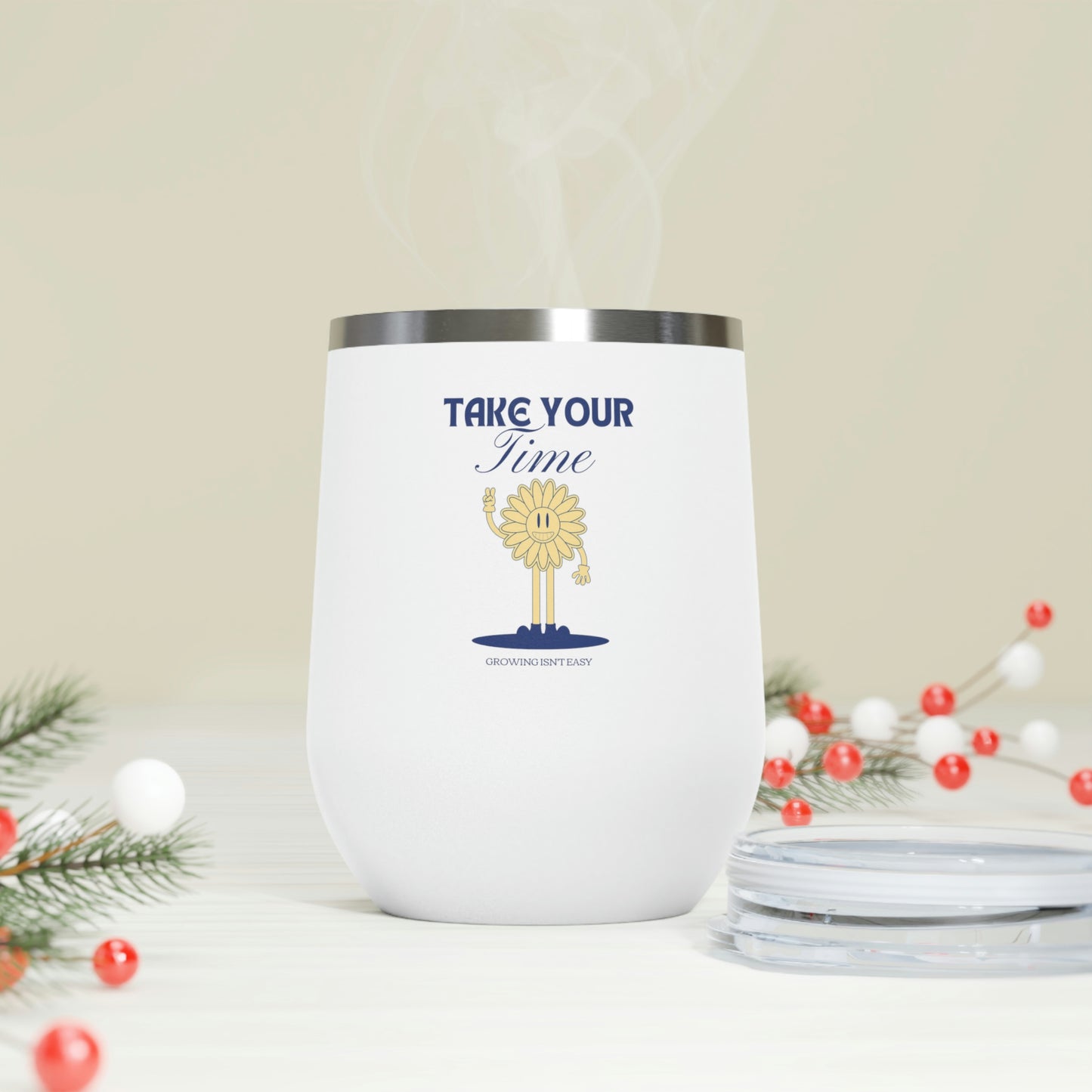 Growing Isn't Easy Insulated Wine Tumbler