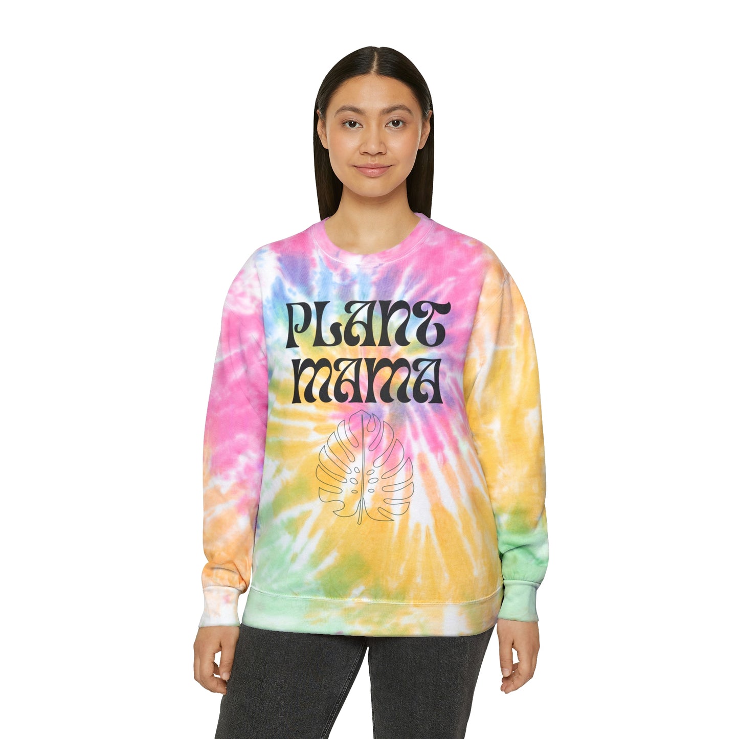 Plant Mama Unisex Tie-Dye Crewneck