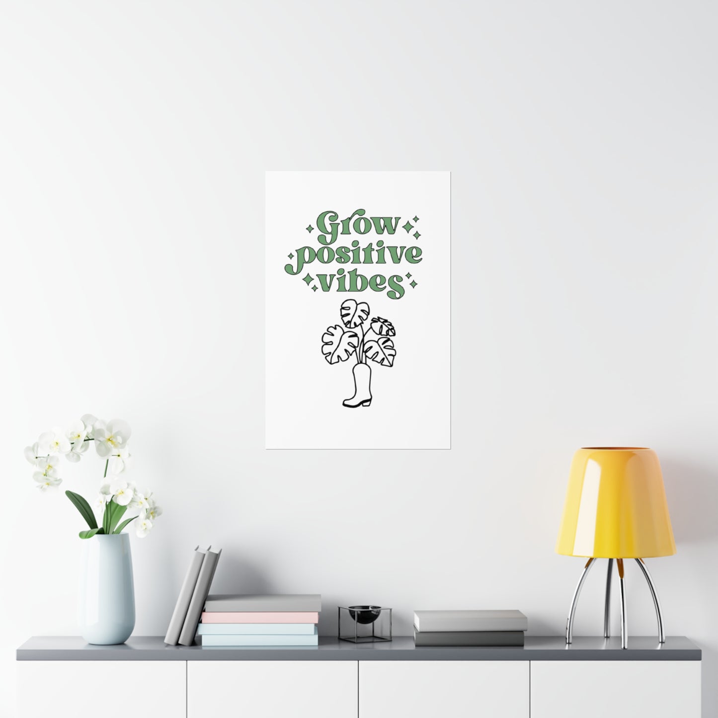 Grow Positive Matte Vertical Posters