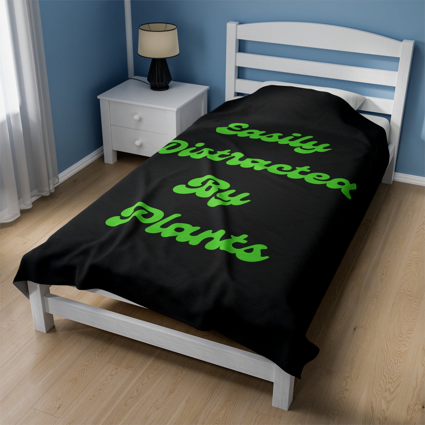 Distracted Velveteen Plush Blanket