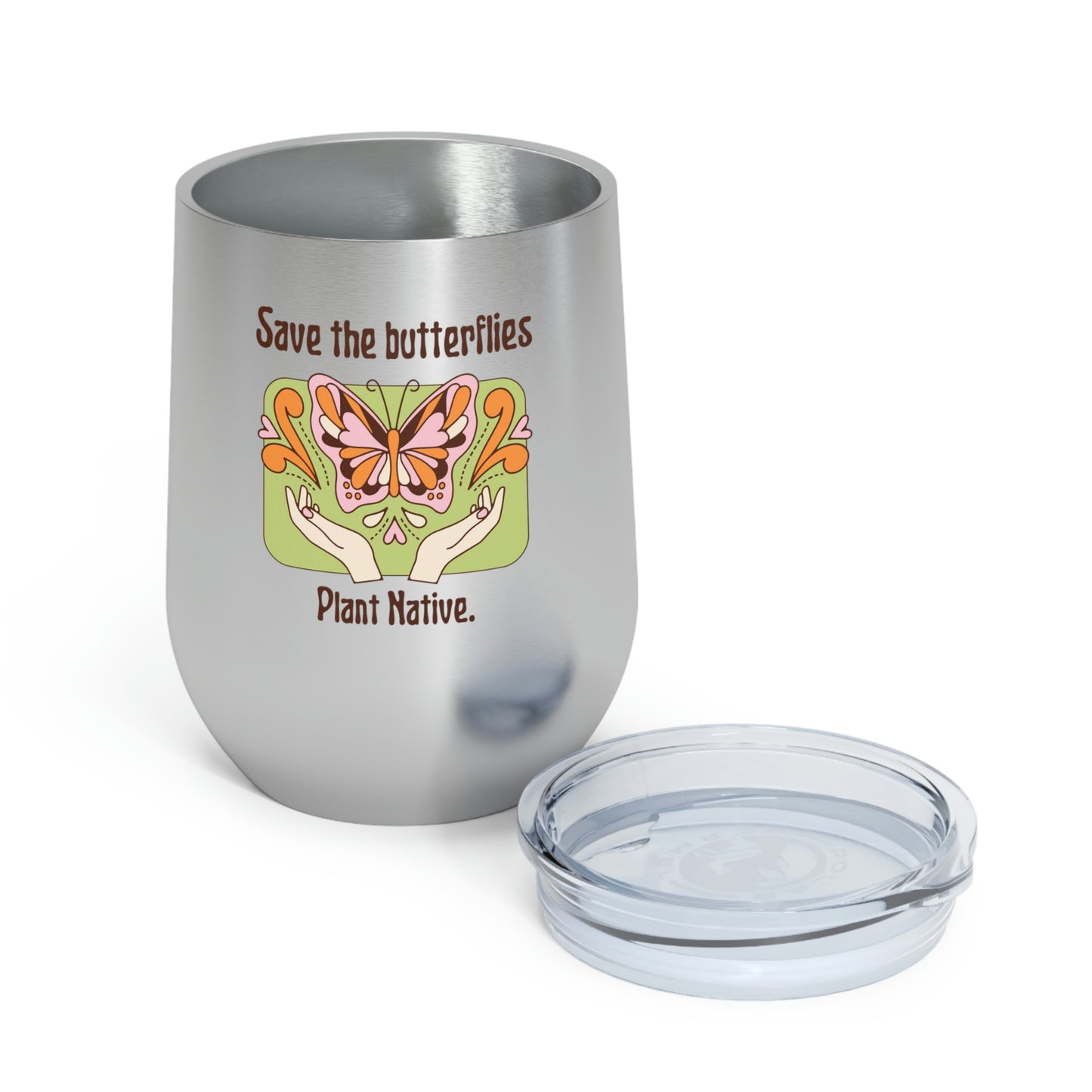 Plant Native Insulated Wine Tumbler
