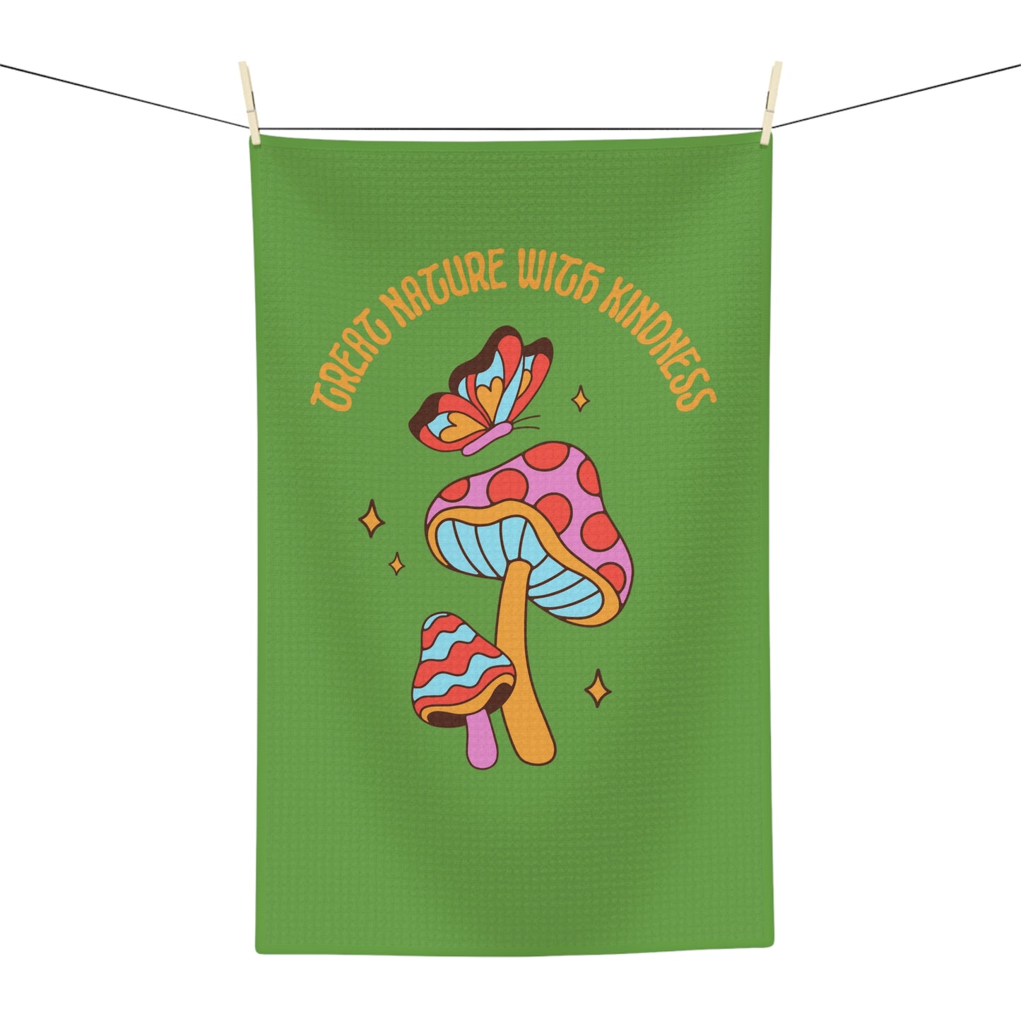 Treat Nature With Kindness Tea Towel