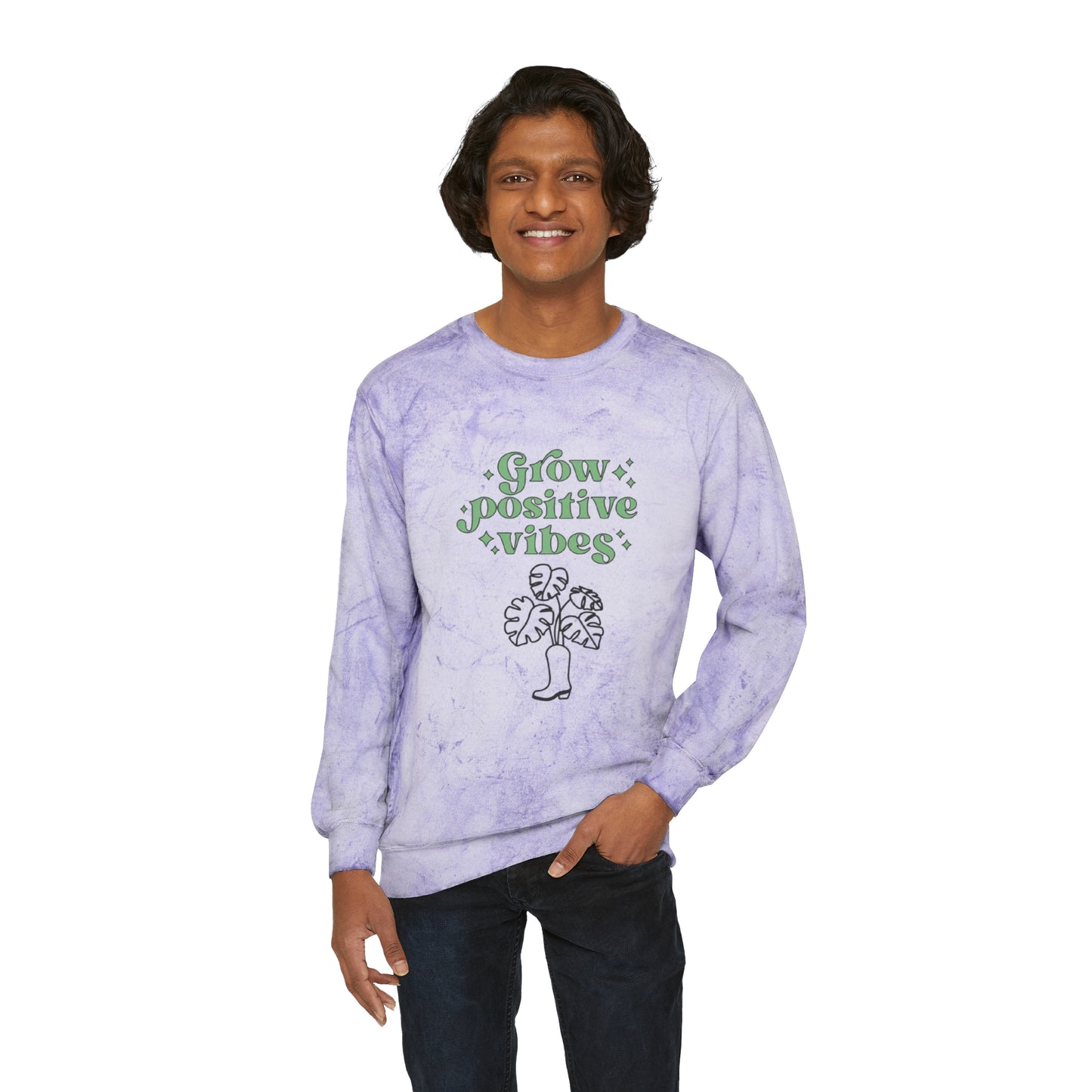 Grow Positive Color Blast Crewneck