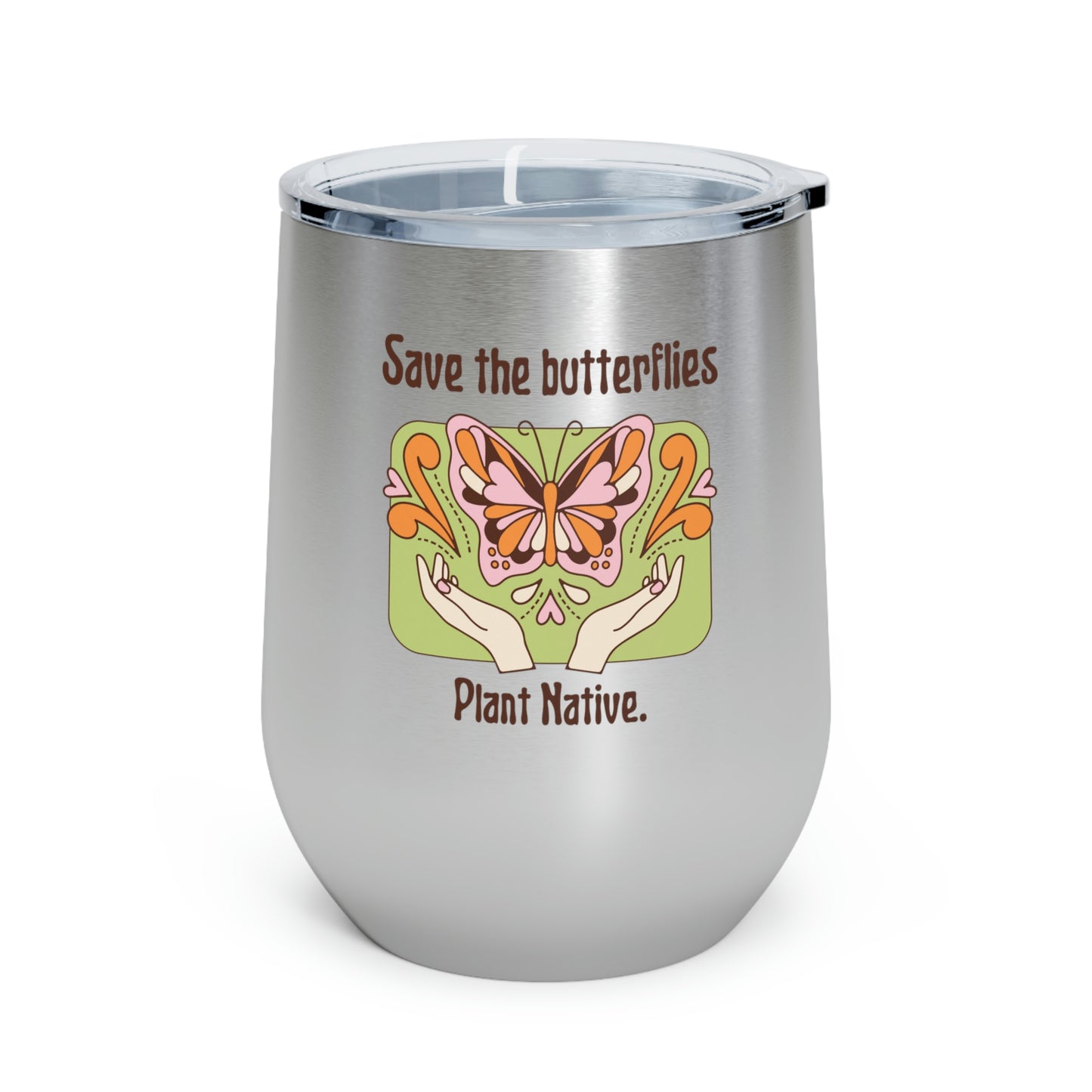 Plant Native Insulated Wine Tumbler