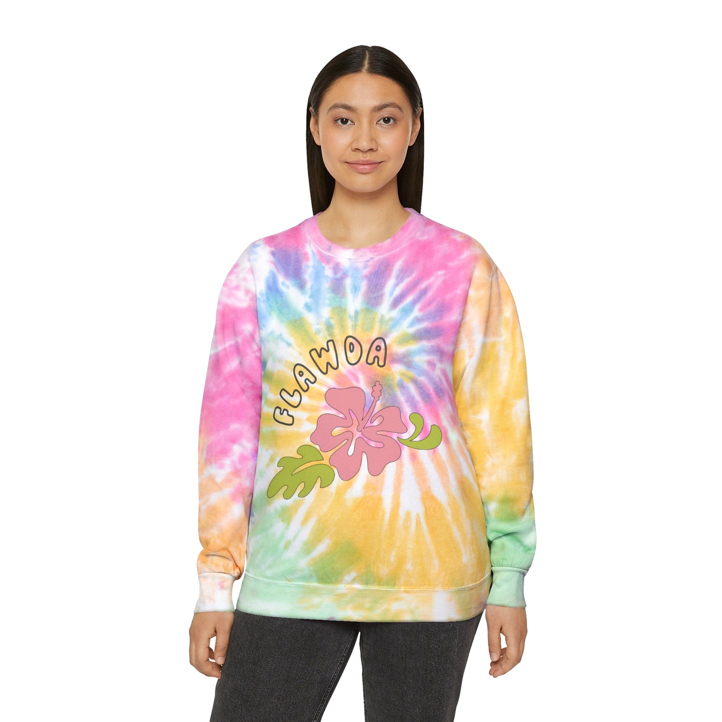 Flawda Unisex Tie-Dye Crewneck