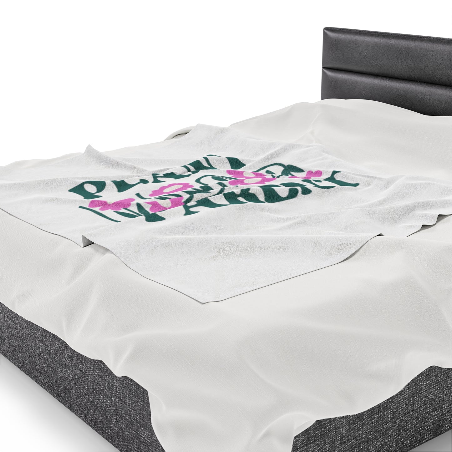 Plant Parent Velveteen Plush Blanket