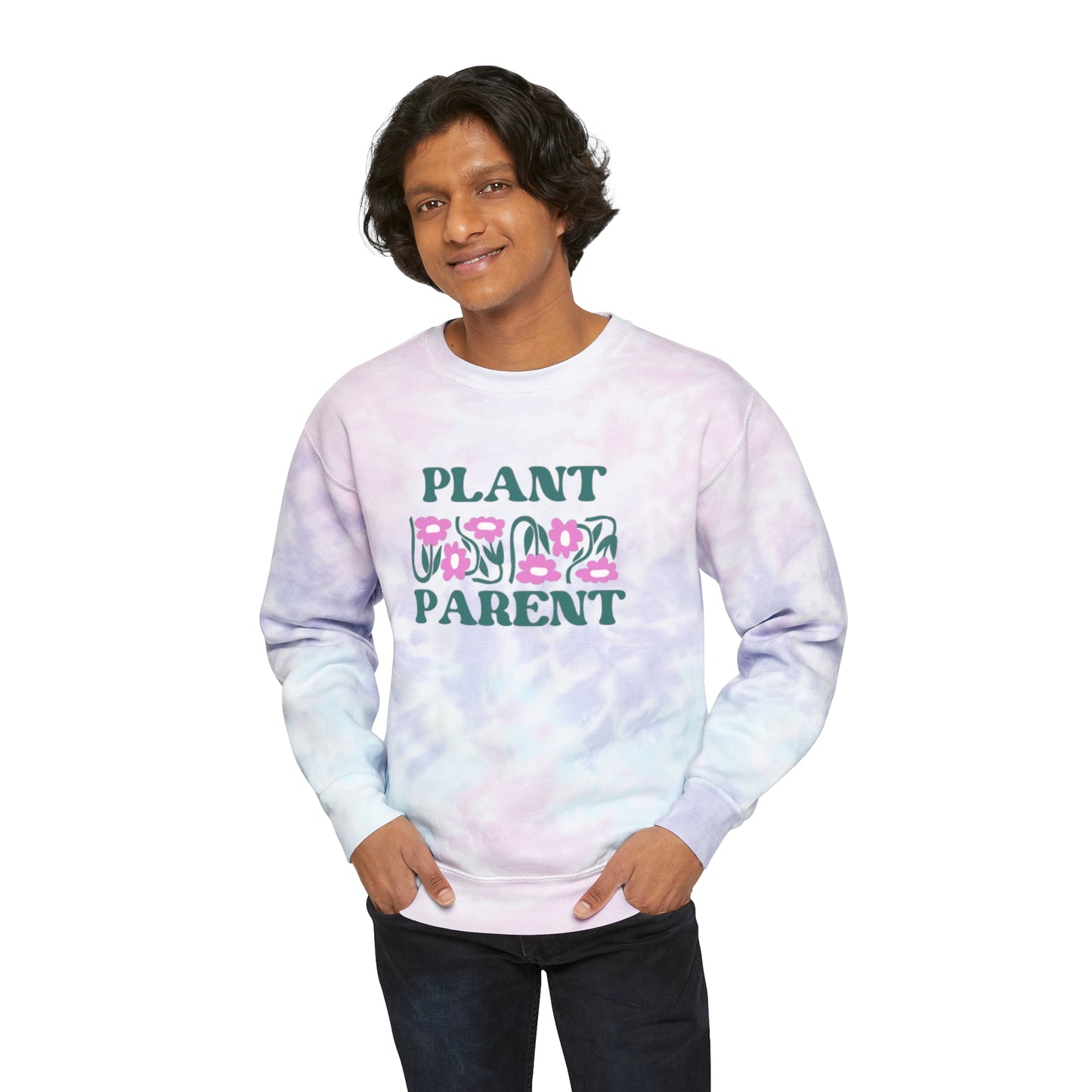 Plant Parent Tie-Dye Crewneck