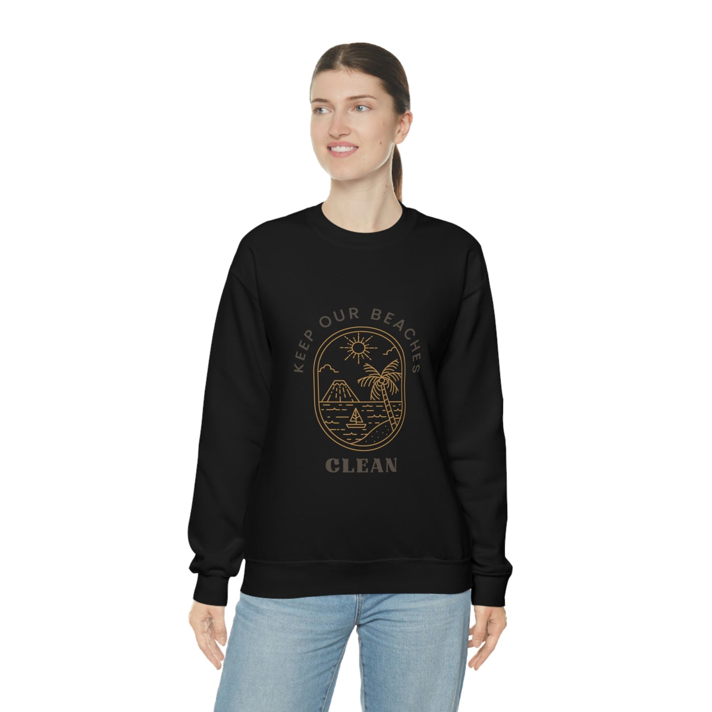 Clean Beaches Unisex Crewneck