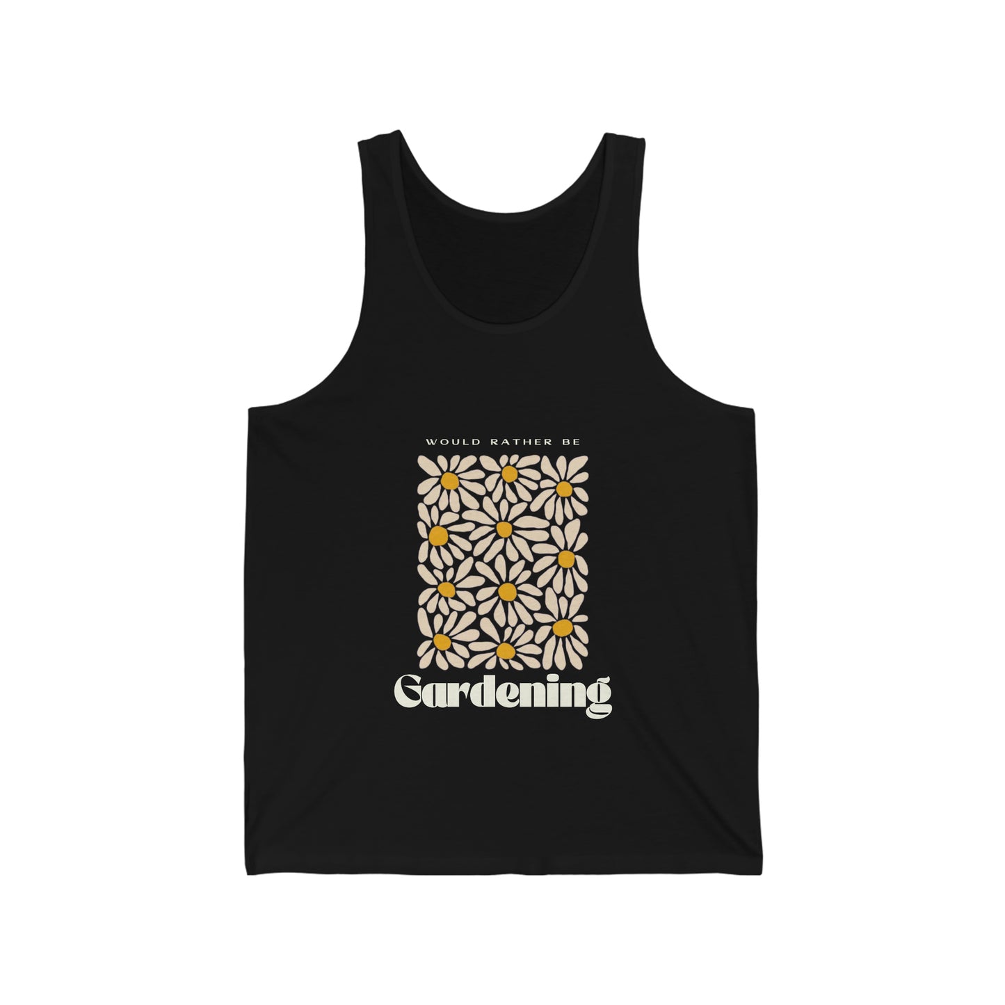 Would Rather Be Gardening Unisex Jersey Tank