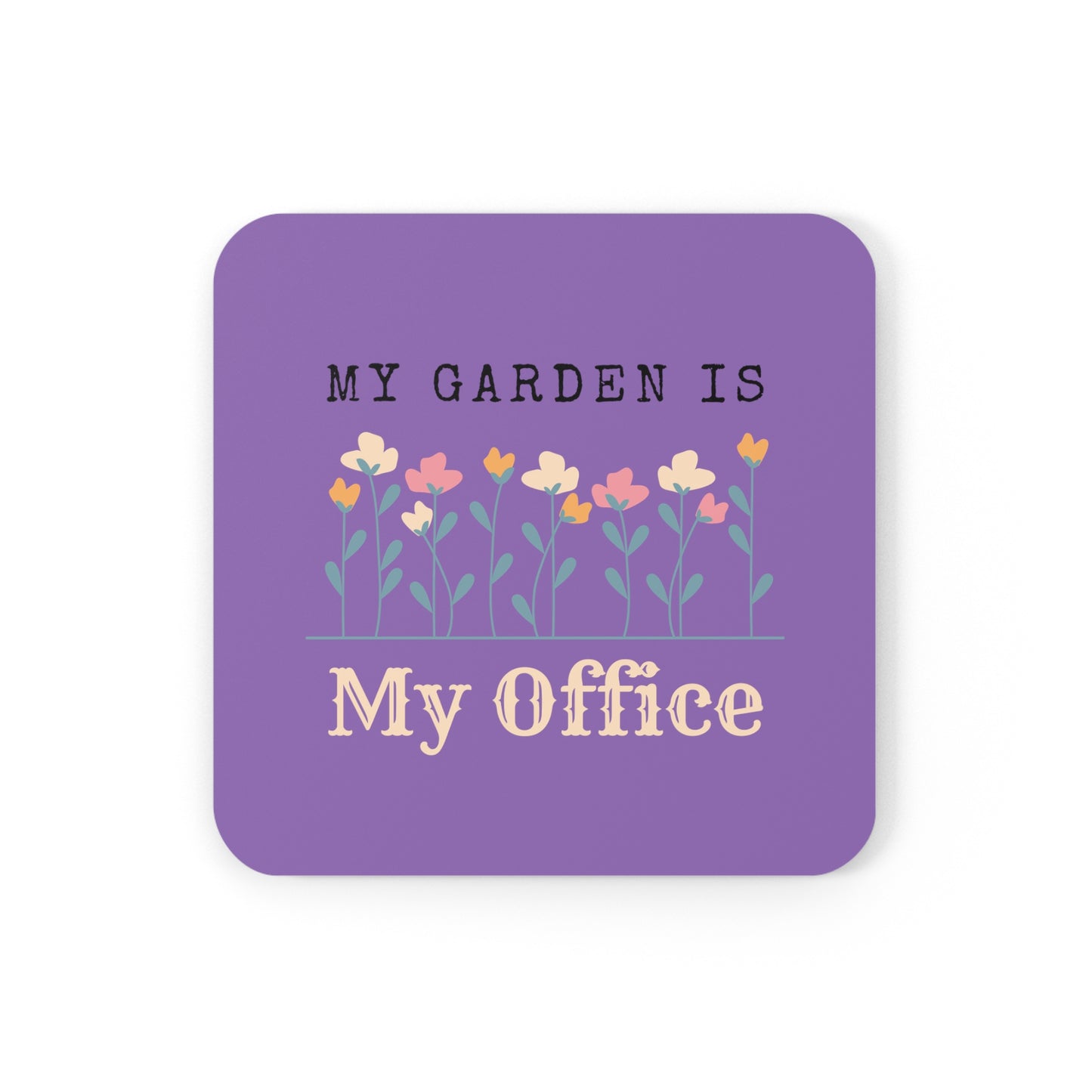 My Office Cork Back Coaster