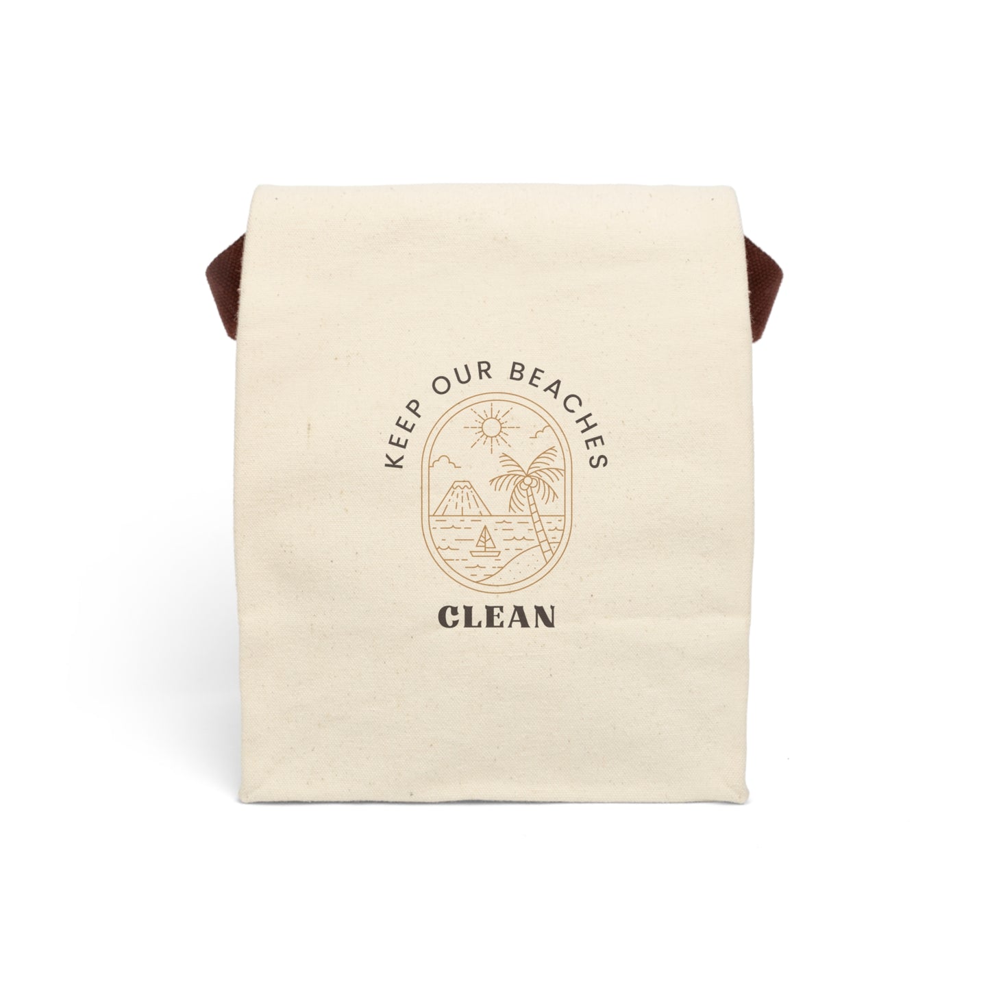 Clean Beaches Canvas Lunch Bag