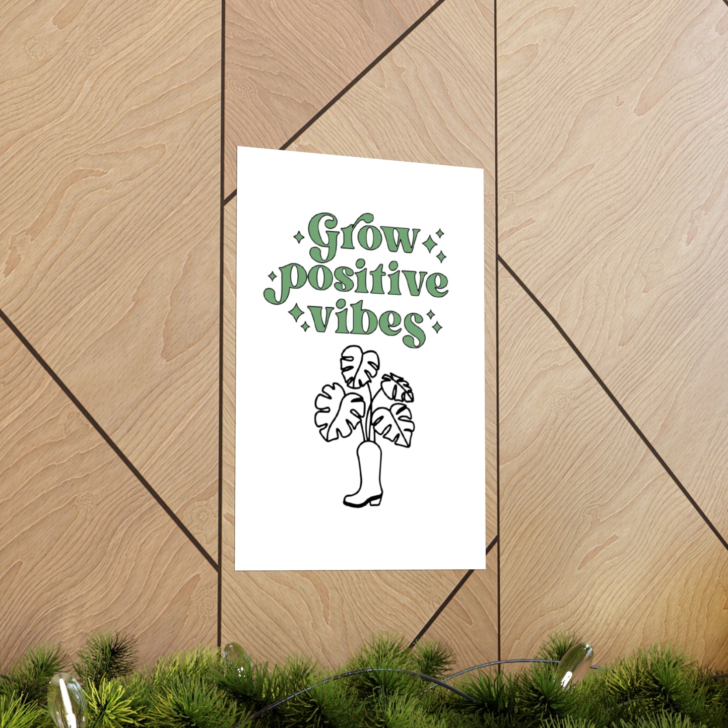 Grow Positive Matte Vertical Posters