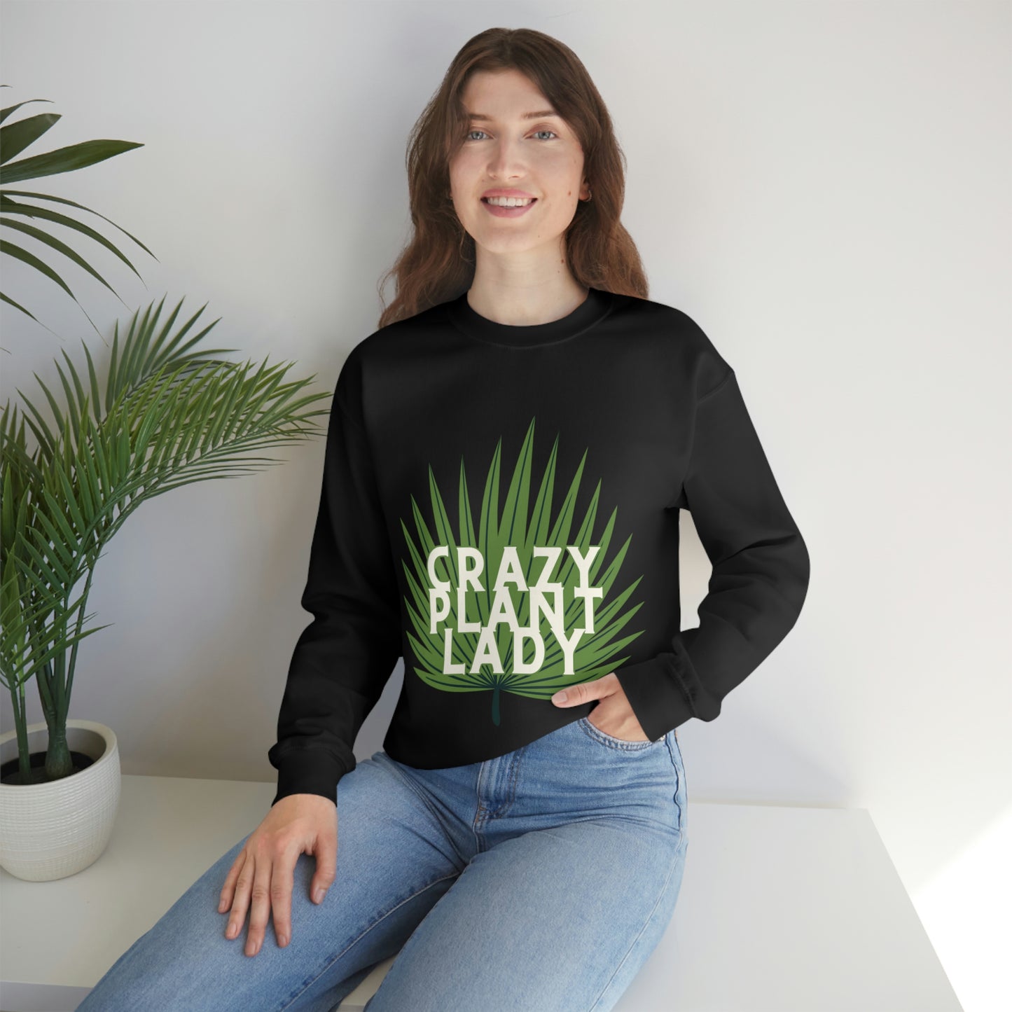 Crazy Plant Lady Unisex Crewneck