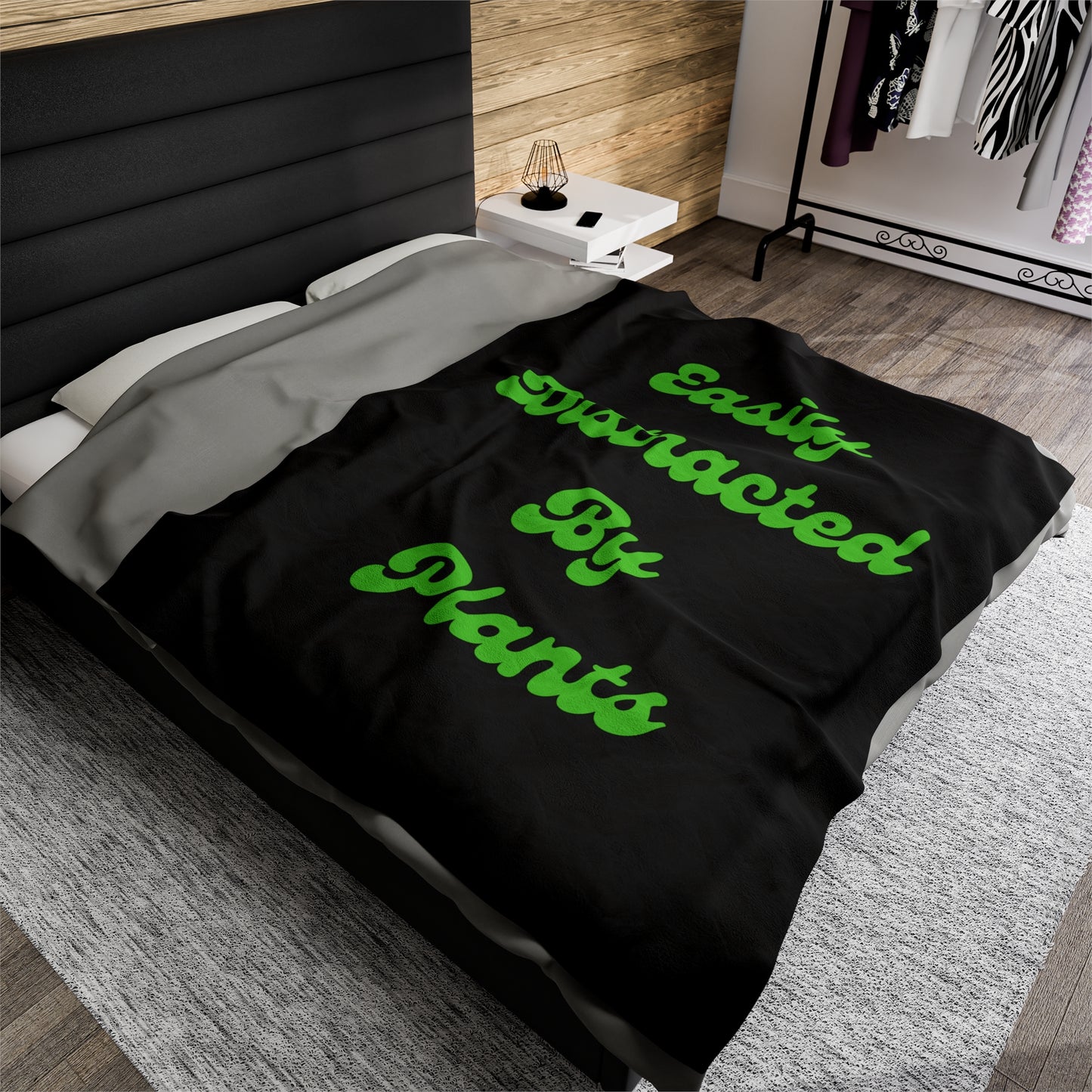 Distracted Velveteen Plush Blanket