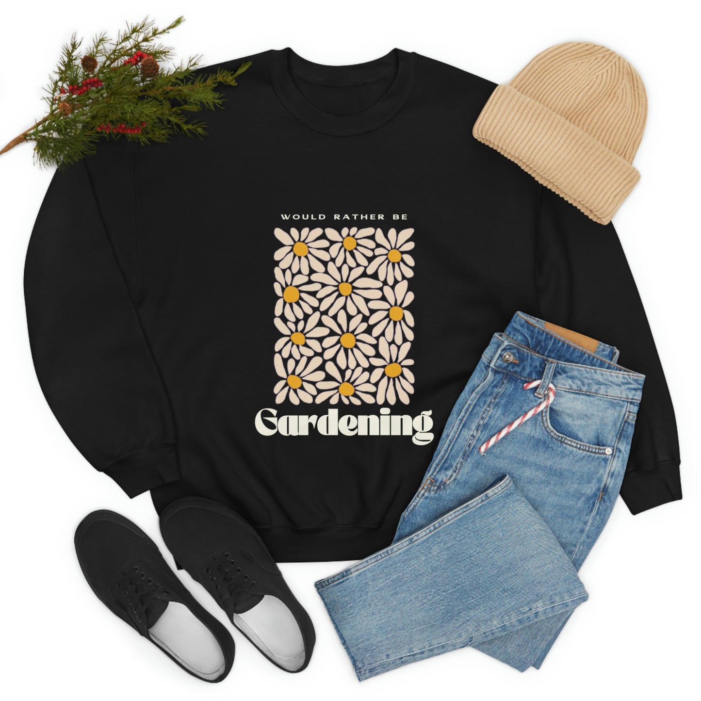 Would Rather Be Gardening Unisex Crewneck