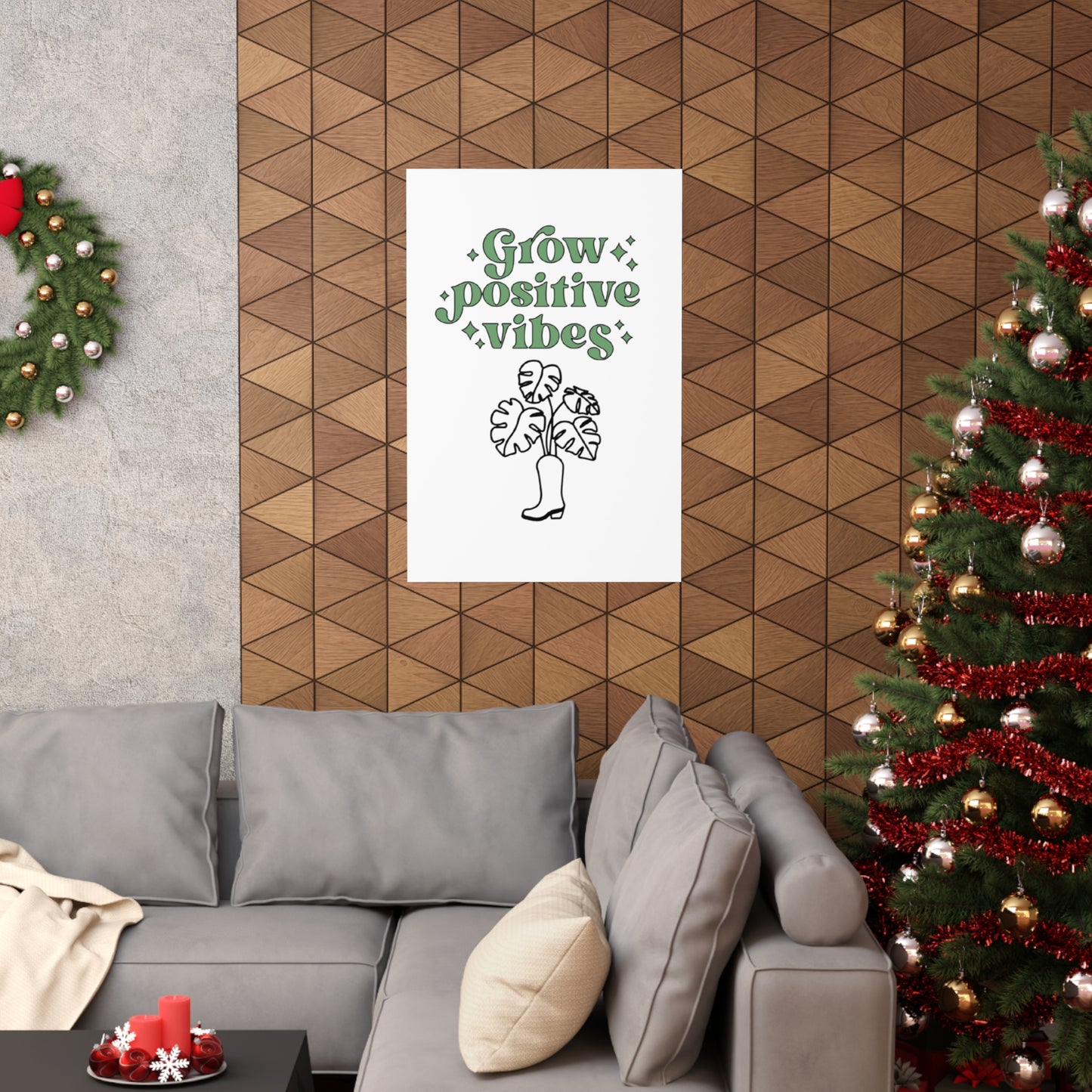 Grow Positive Matte Vertical Posters