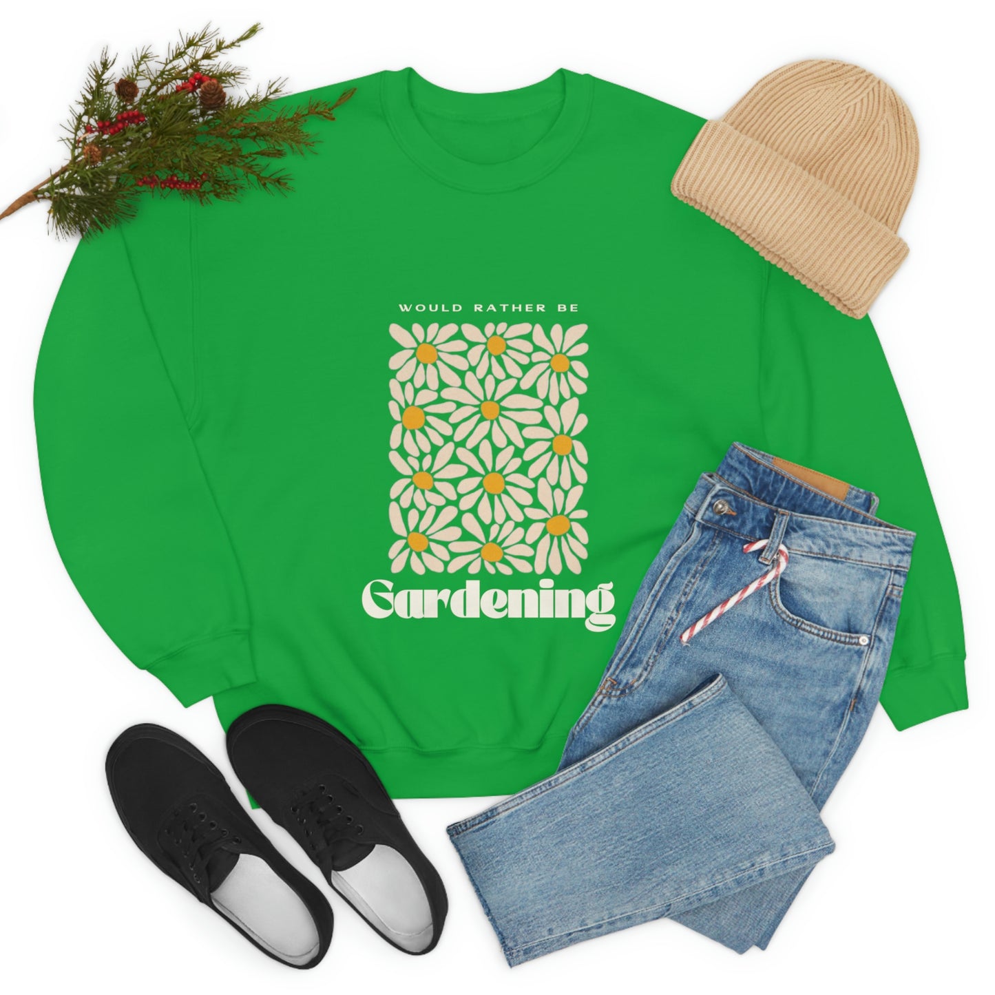 Would Rather Be Gardening Unisex Crewneck