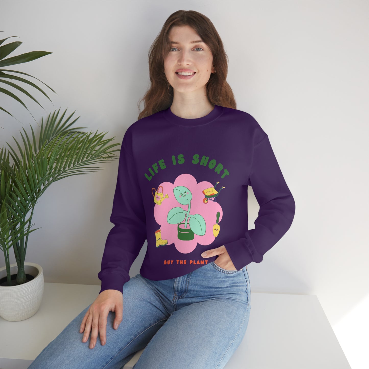 Life Is Short Unisex Crewneck