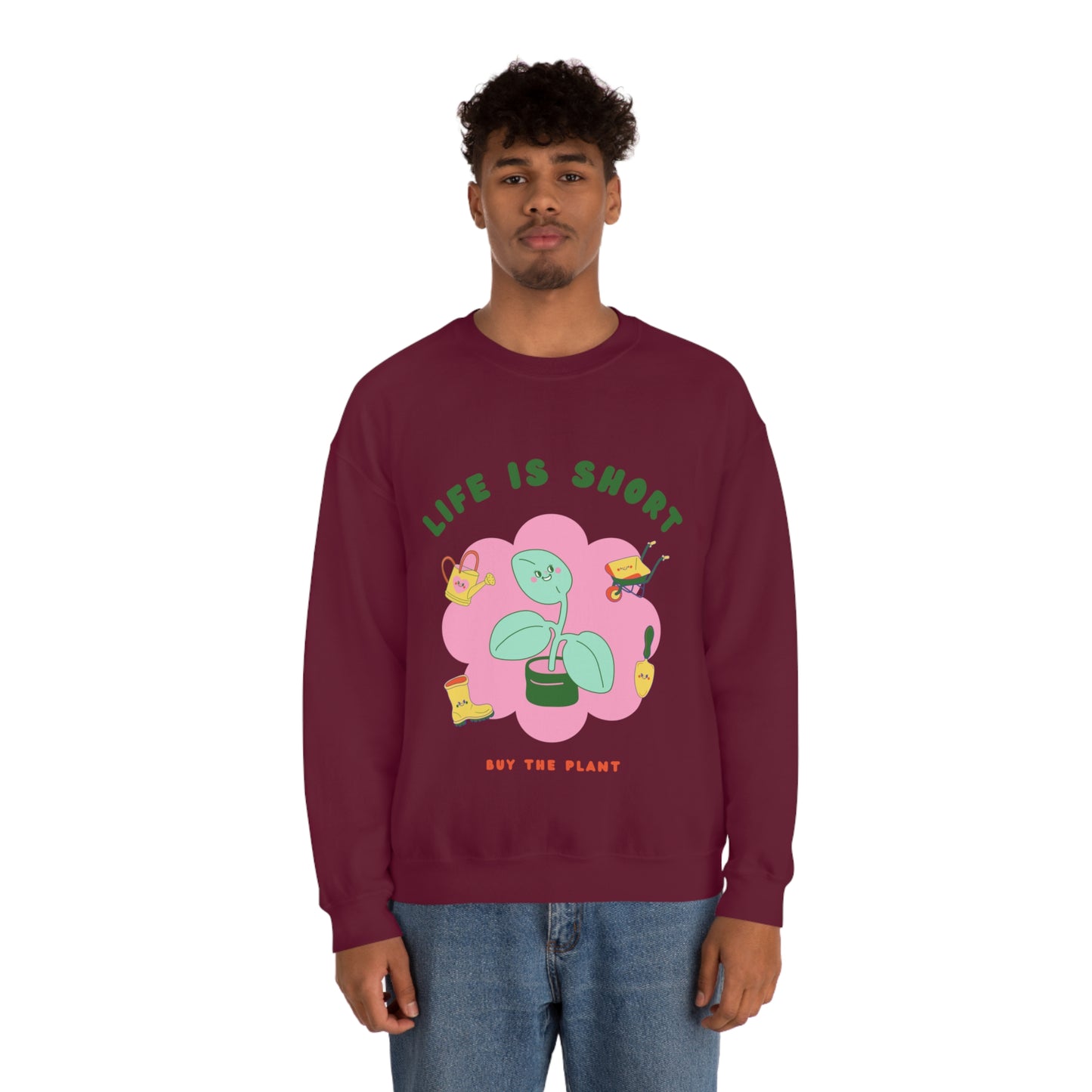 Life Is Short Unisex Crewneck