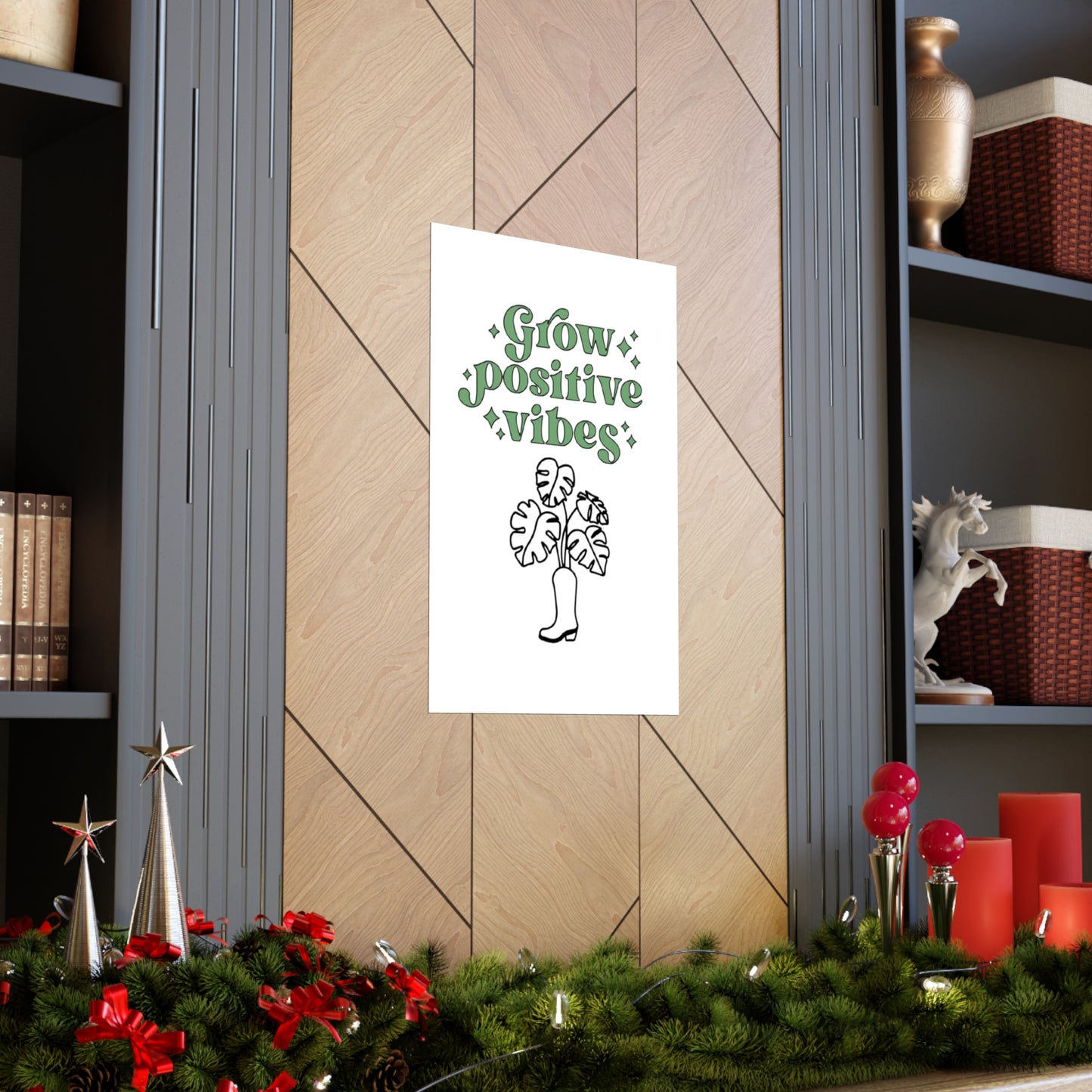 Grow Positive Matte Vertical Posters