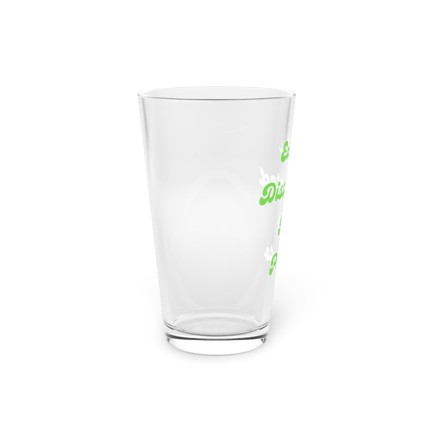 Distracted Pint Glass