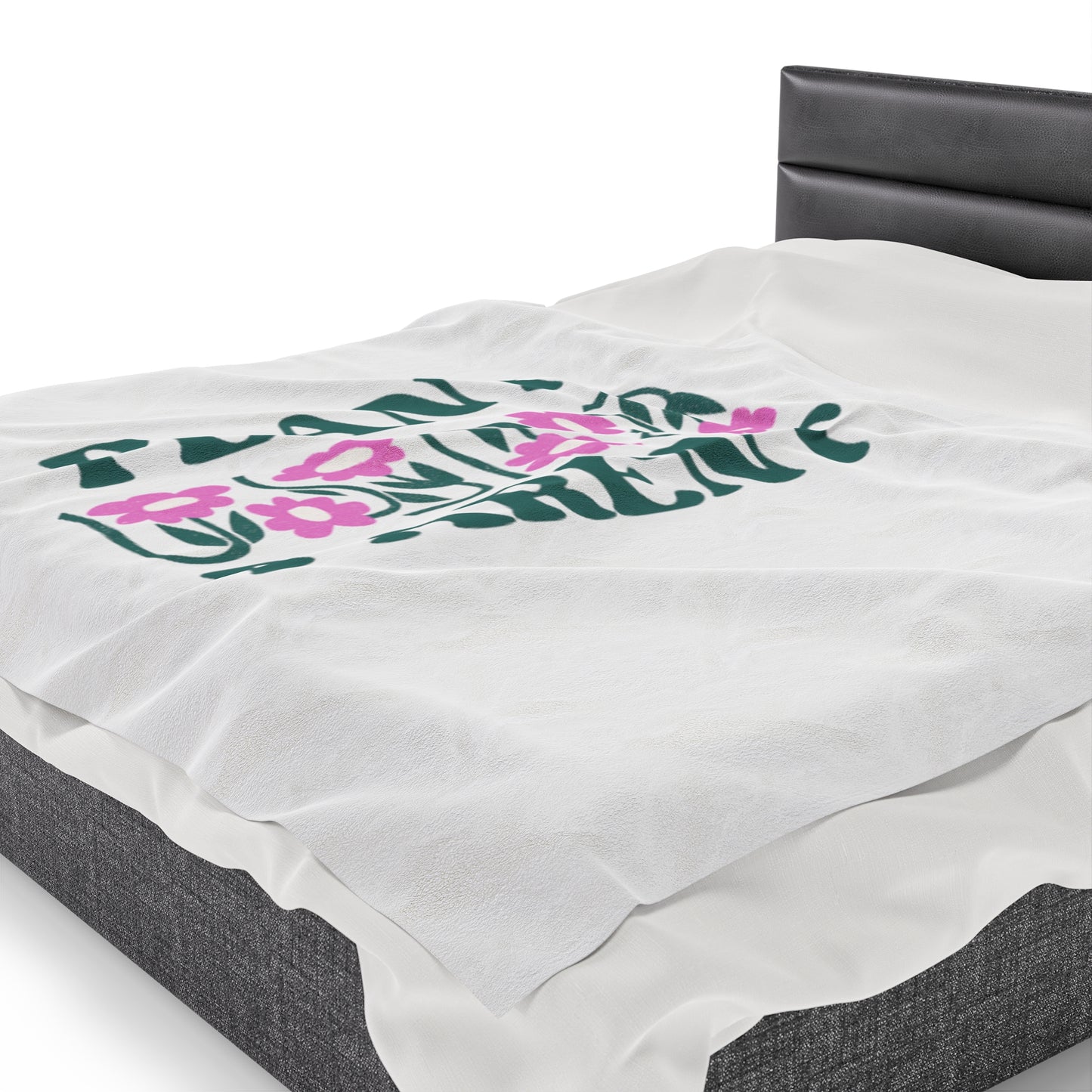 Plant Parent Velveteen Plush Blanket