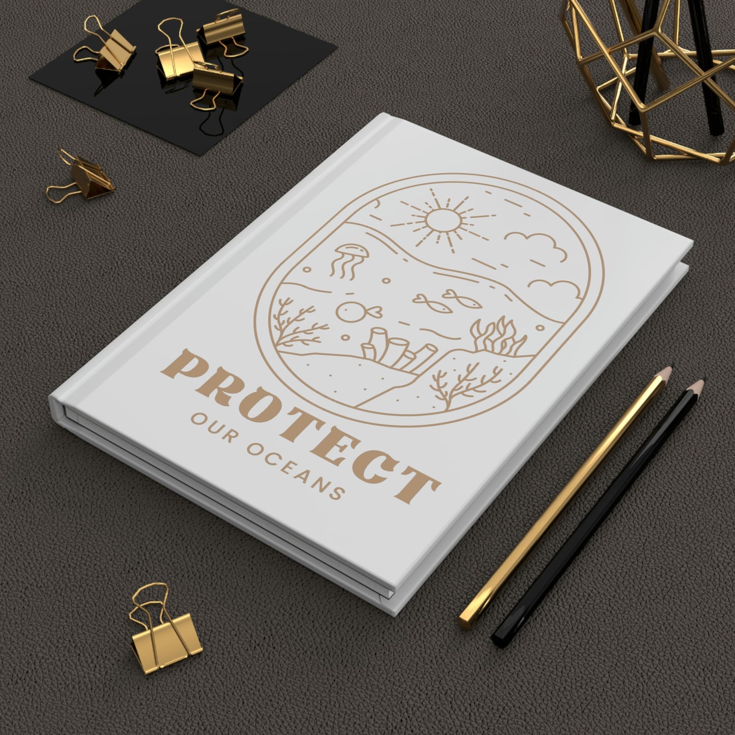 Protect Our Oceans Hardcover Matte Journal