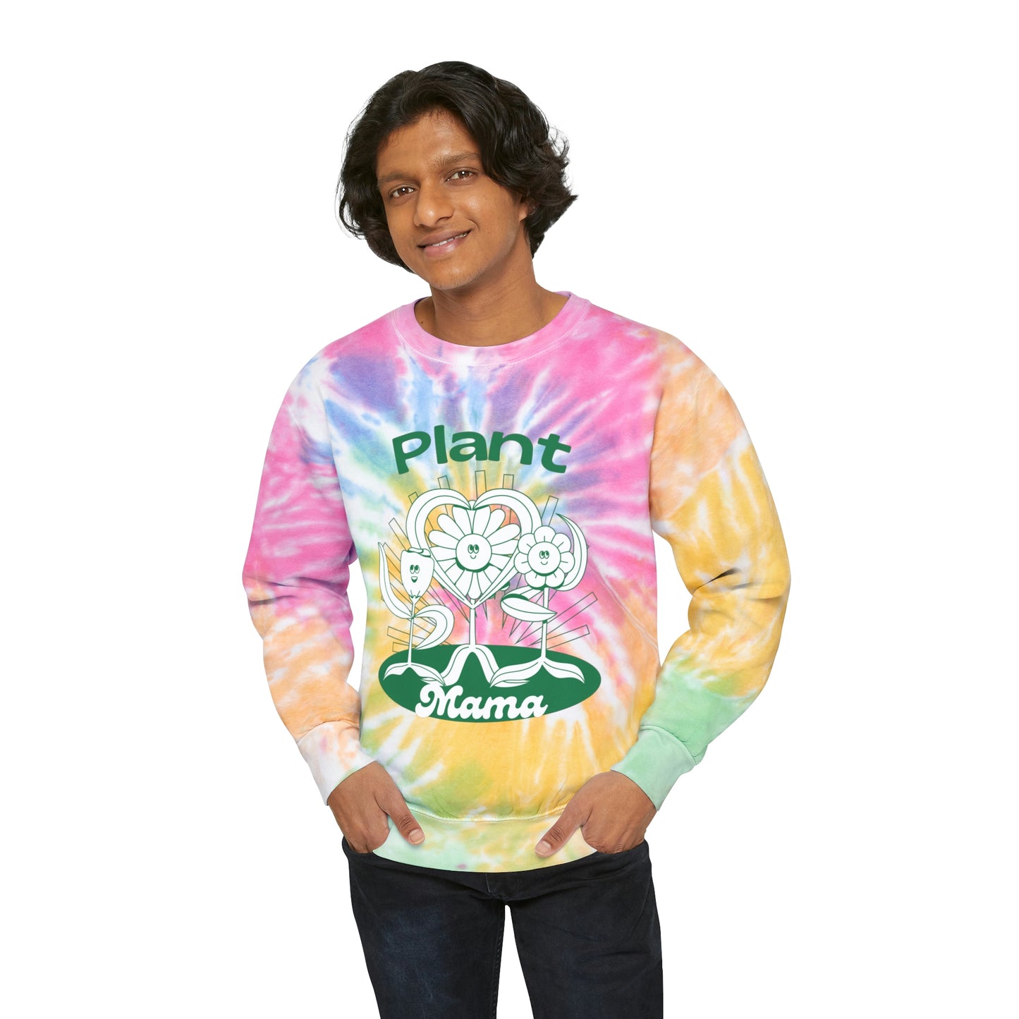 Plant Mama Unisex Tie-Dye Crewneck