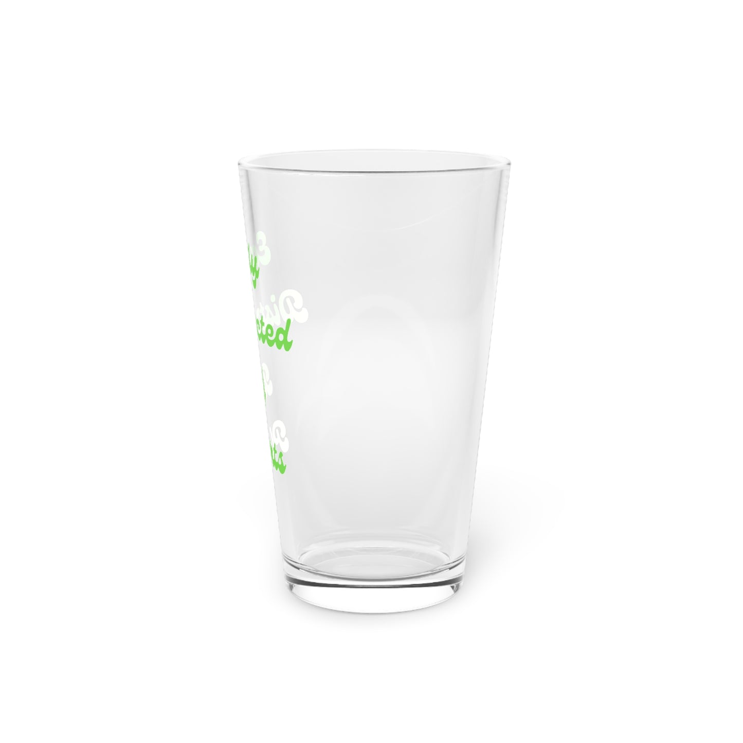 Distracted Pint Glass