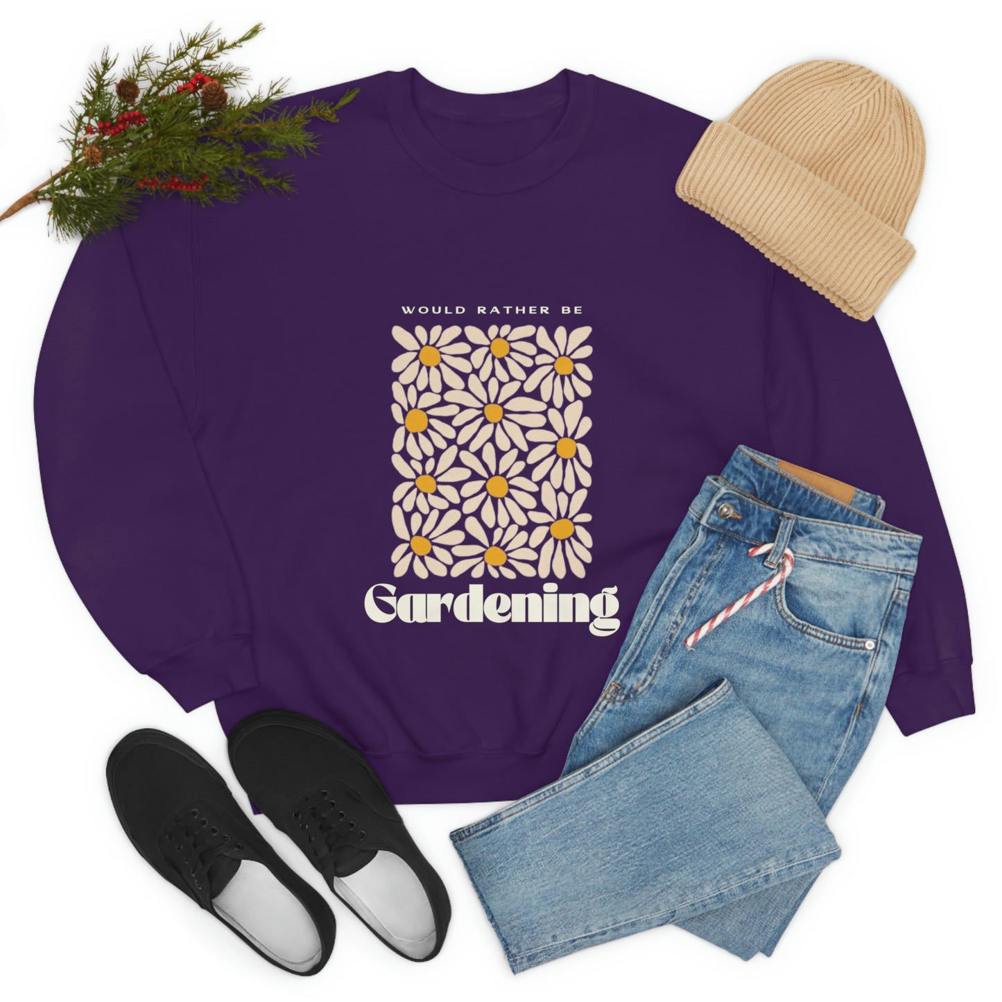 Would Rather Be Gardening Unisex Crewneck