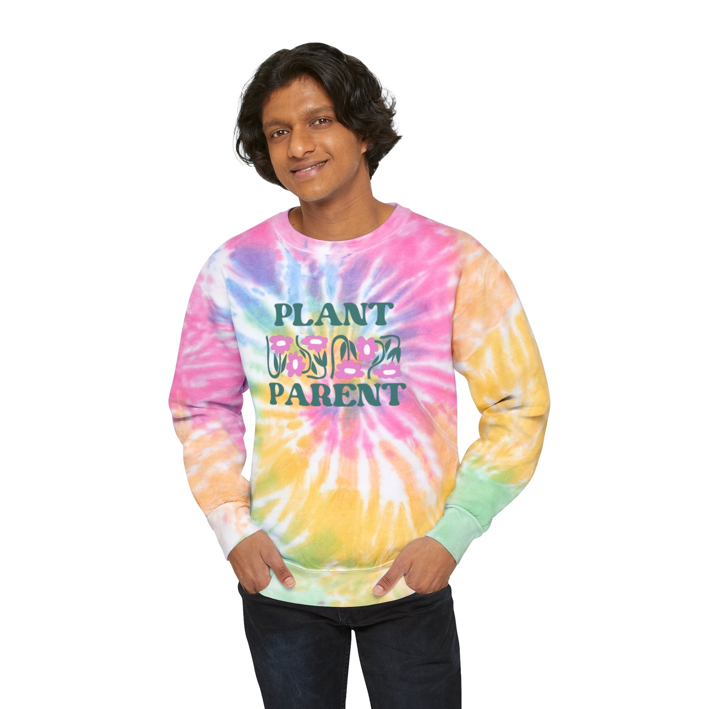 Plant Parent Tie-Dye Crewneck