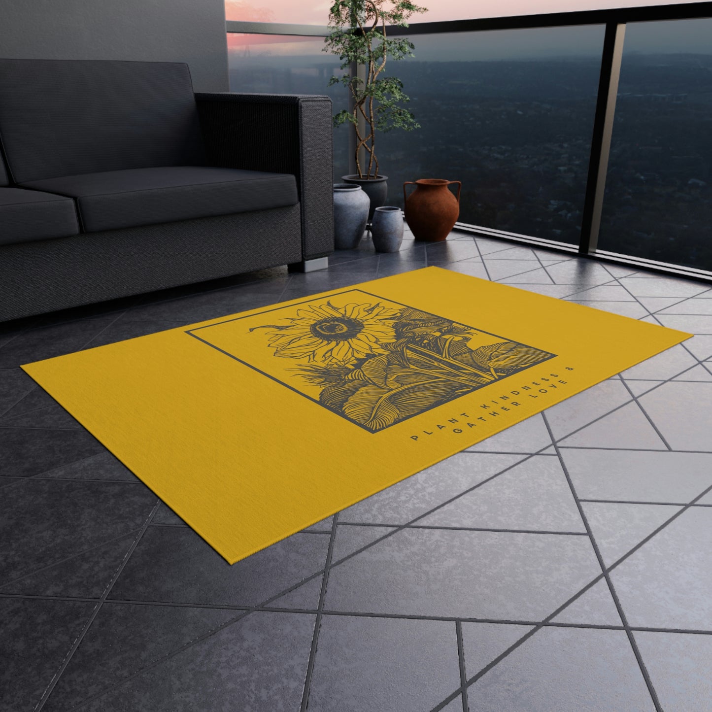 Plant Kindness Outdoor Rug