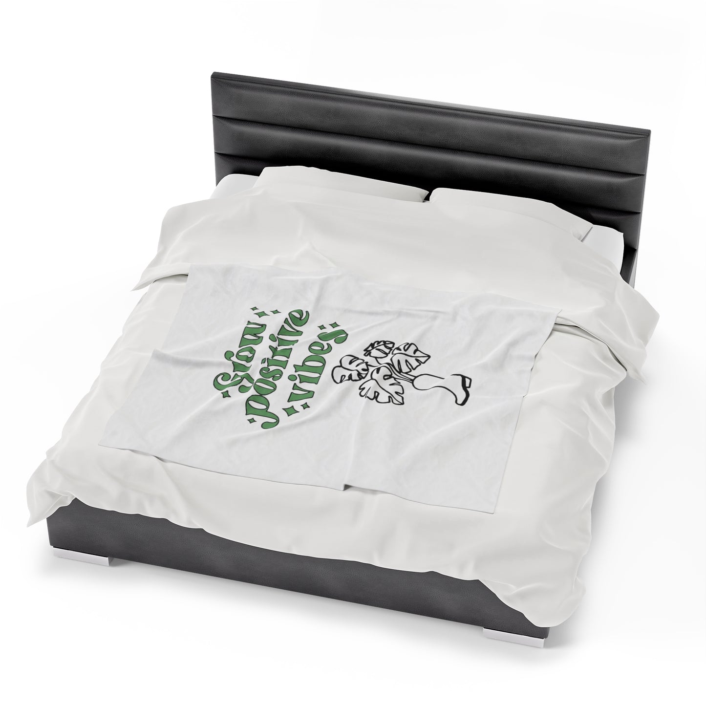 Grow Positive Velveteen Plush Blanket