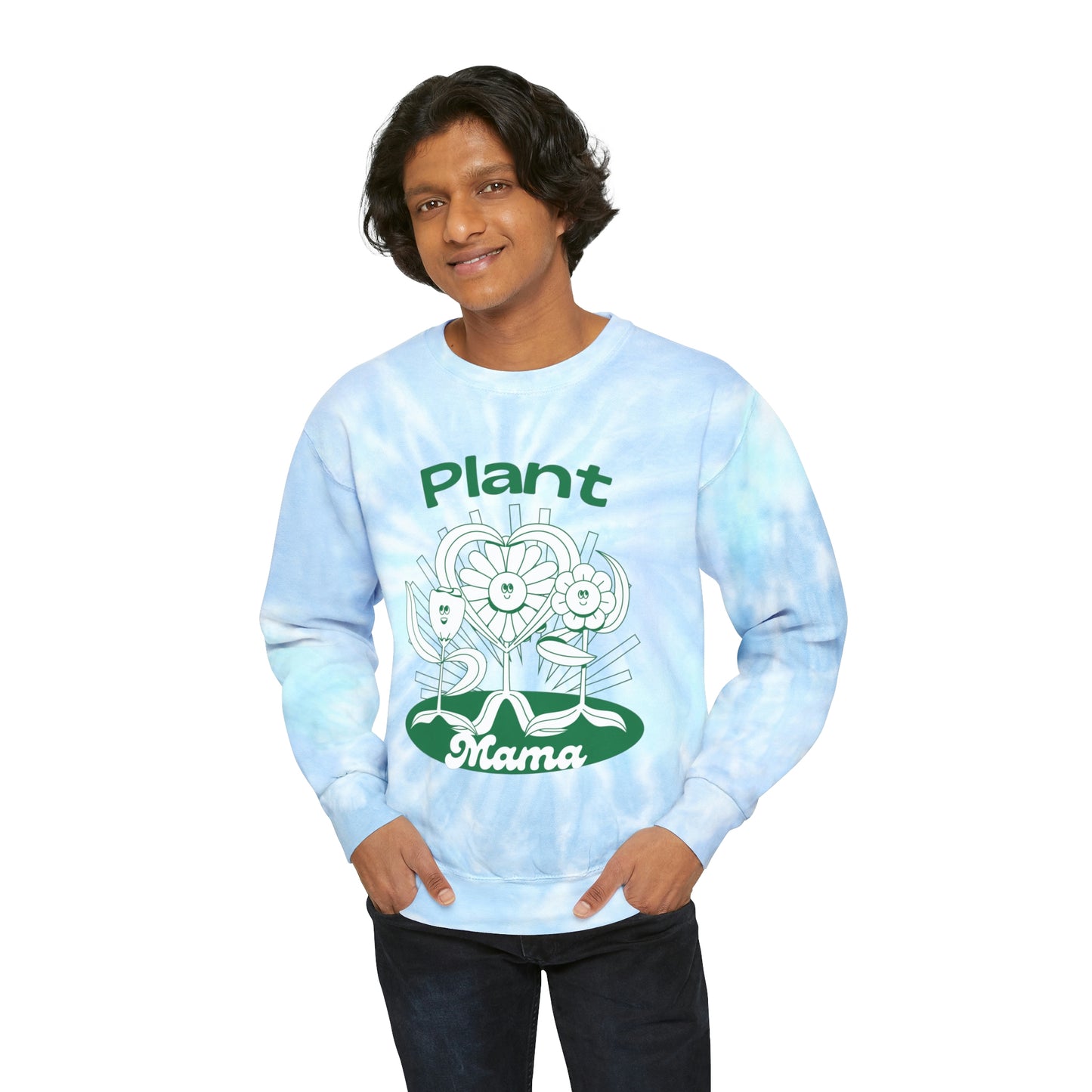 Plant Mama Unisex Tie-Dye Crewneck
