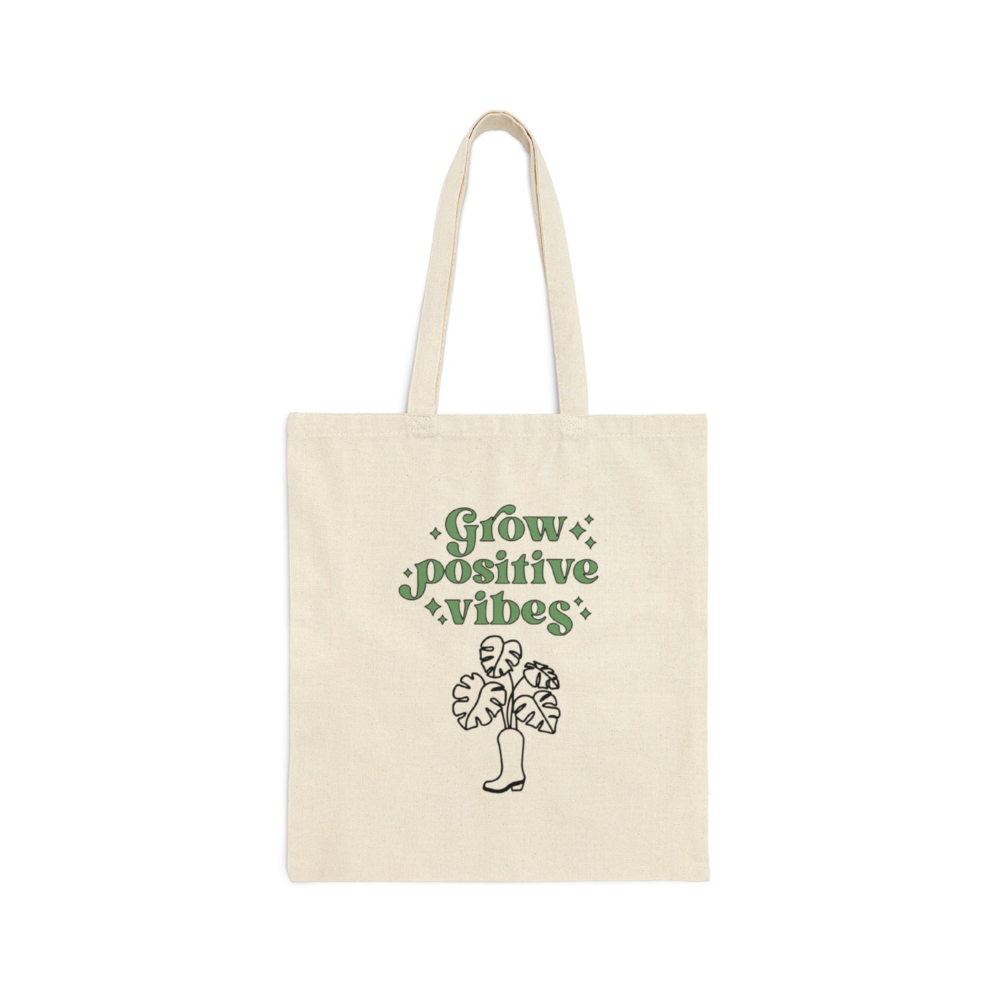 Grow Positive Canvas Tote Bag