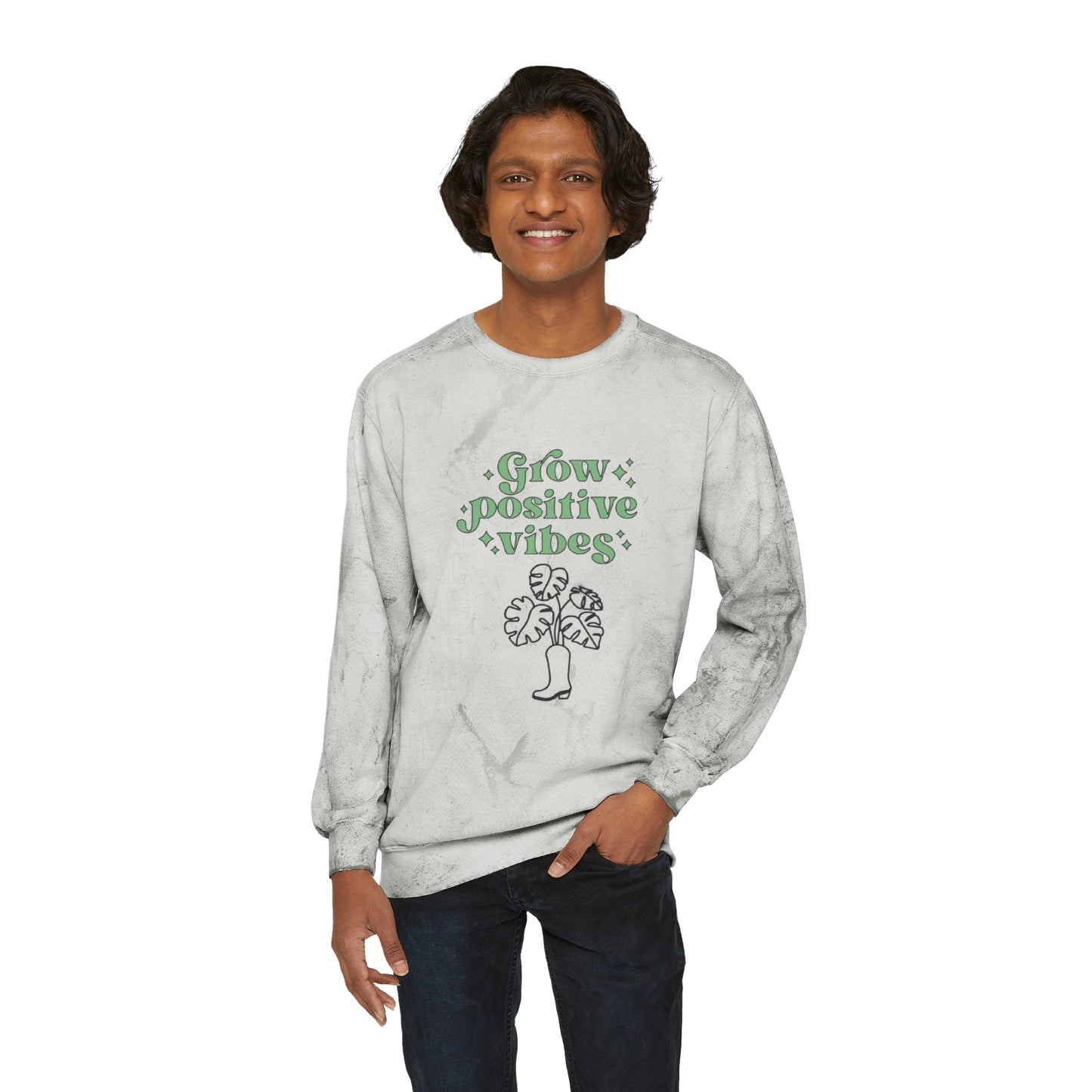 Grow Positive Color Blast Crewneck