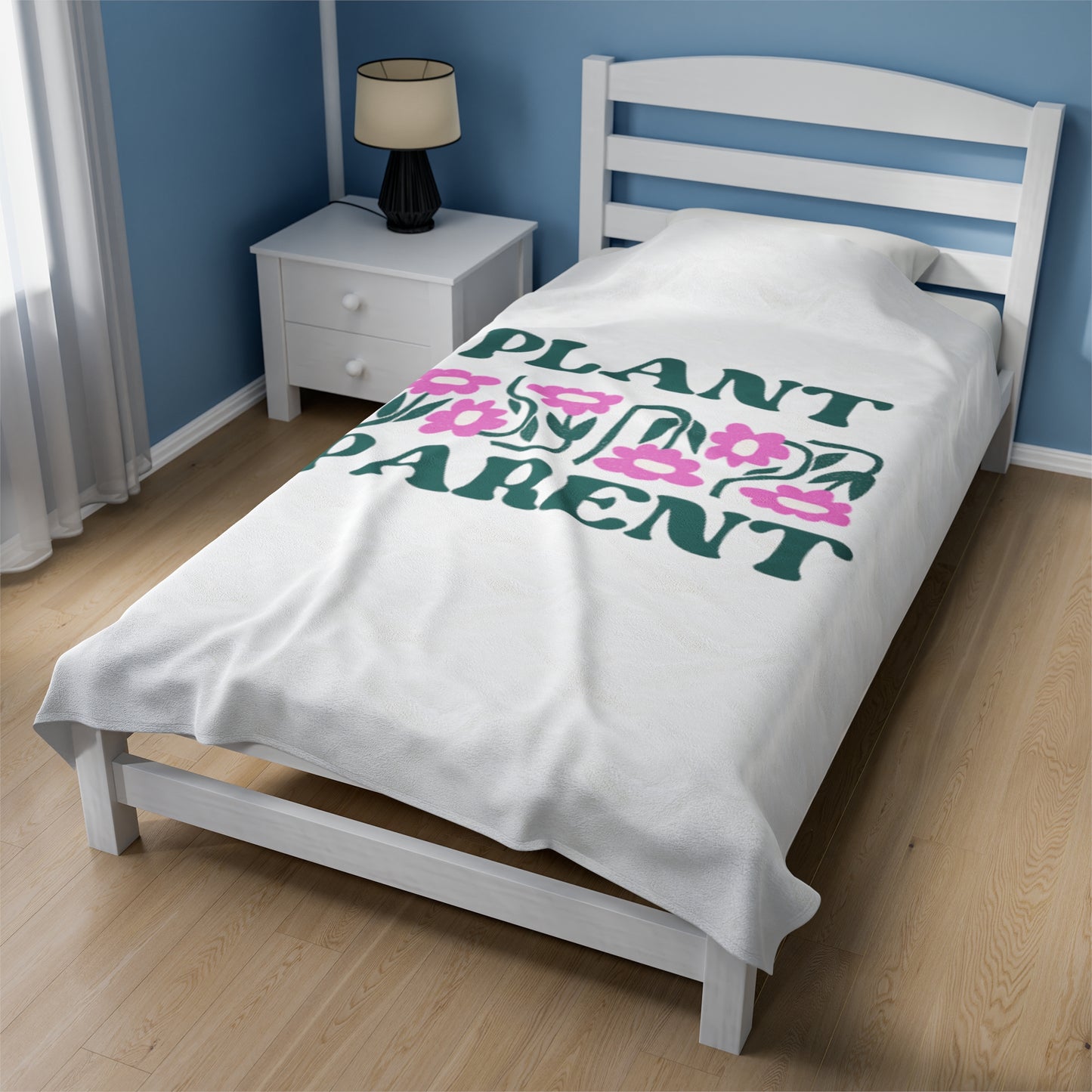 Plant Parent Velveteen Plush Blanket