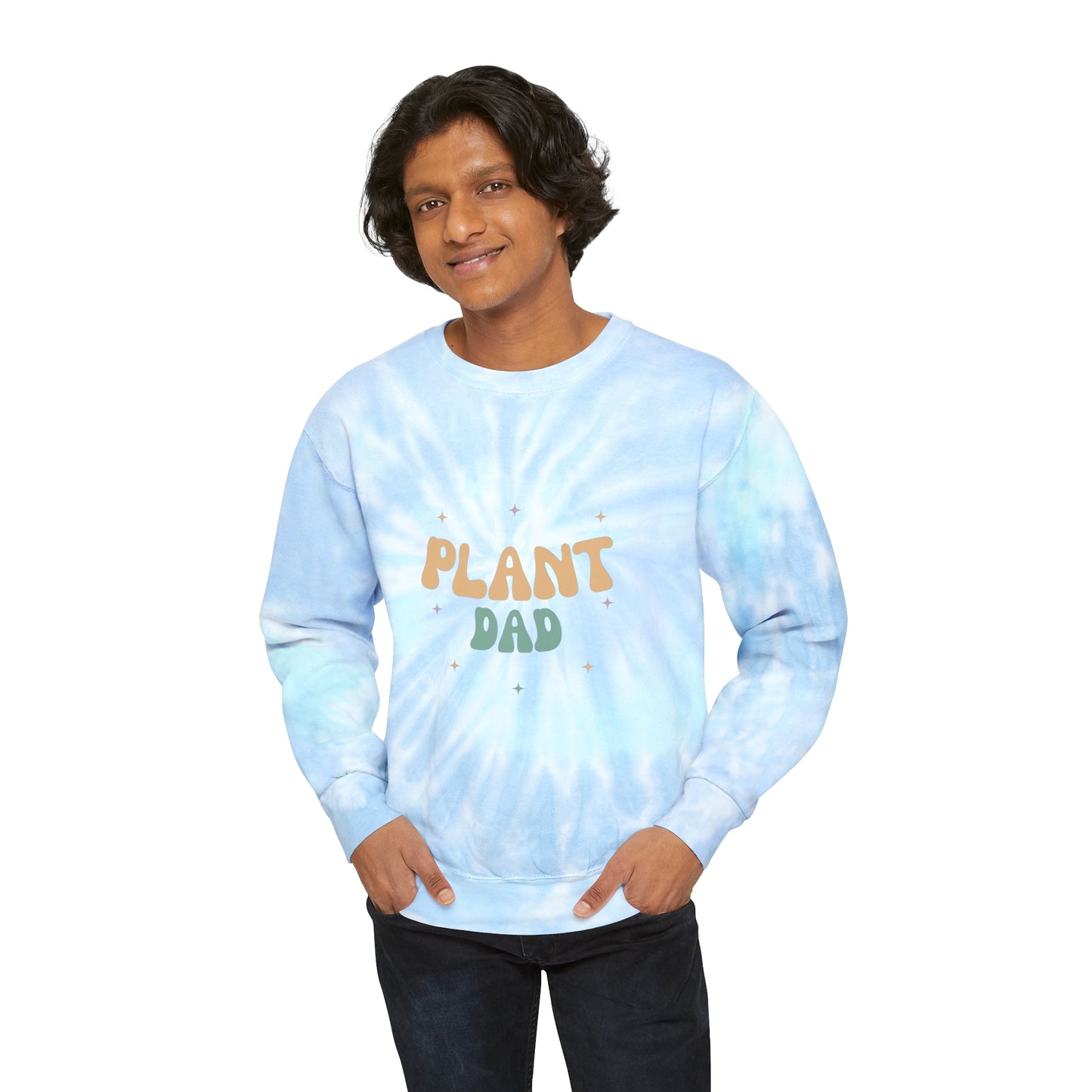 Plant Dad Unisex Tie-Dye Crewneck