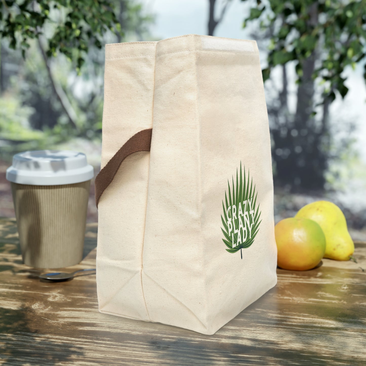 Crazy Plant Lady Canvas Lunch Bag