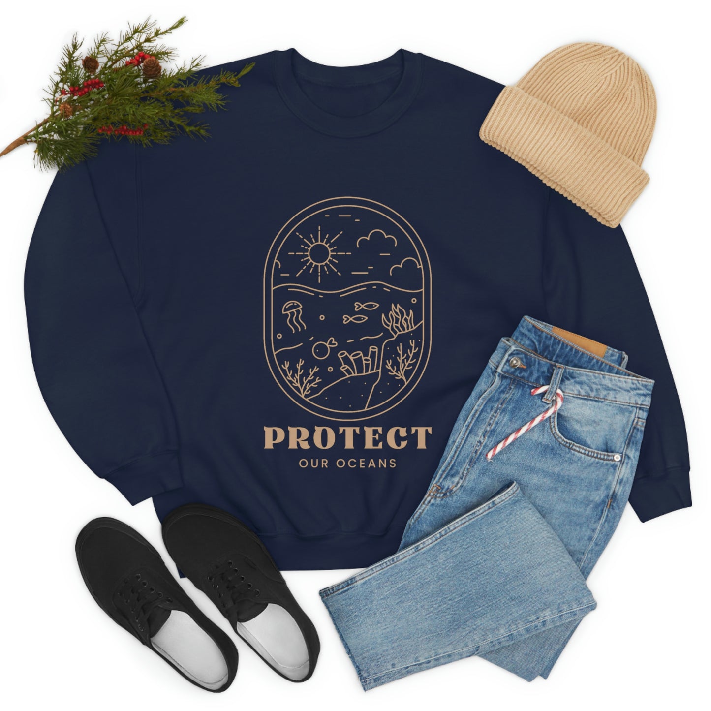 Protect Our Oceans Unisex Crewneck