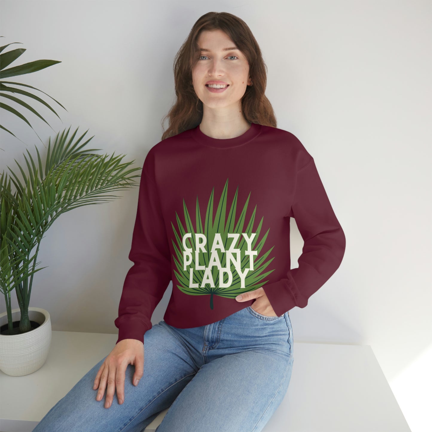Crazy Plant Lady Unisex Crewneck