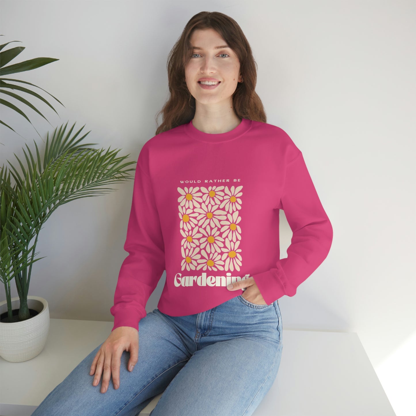 Would Rather Be Gardening Unisex Crewneck