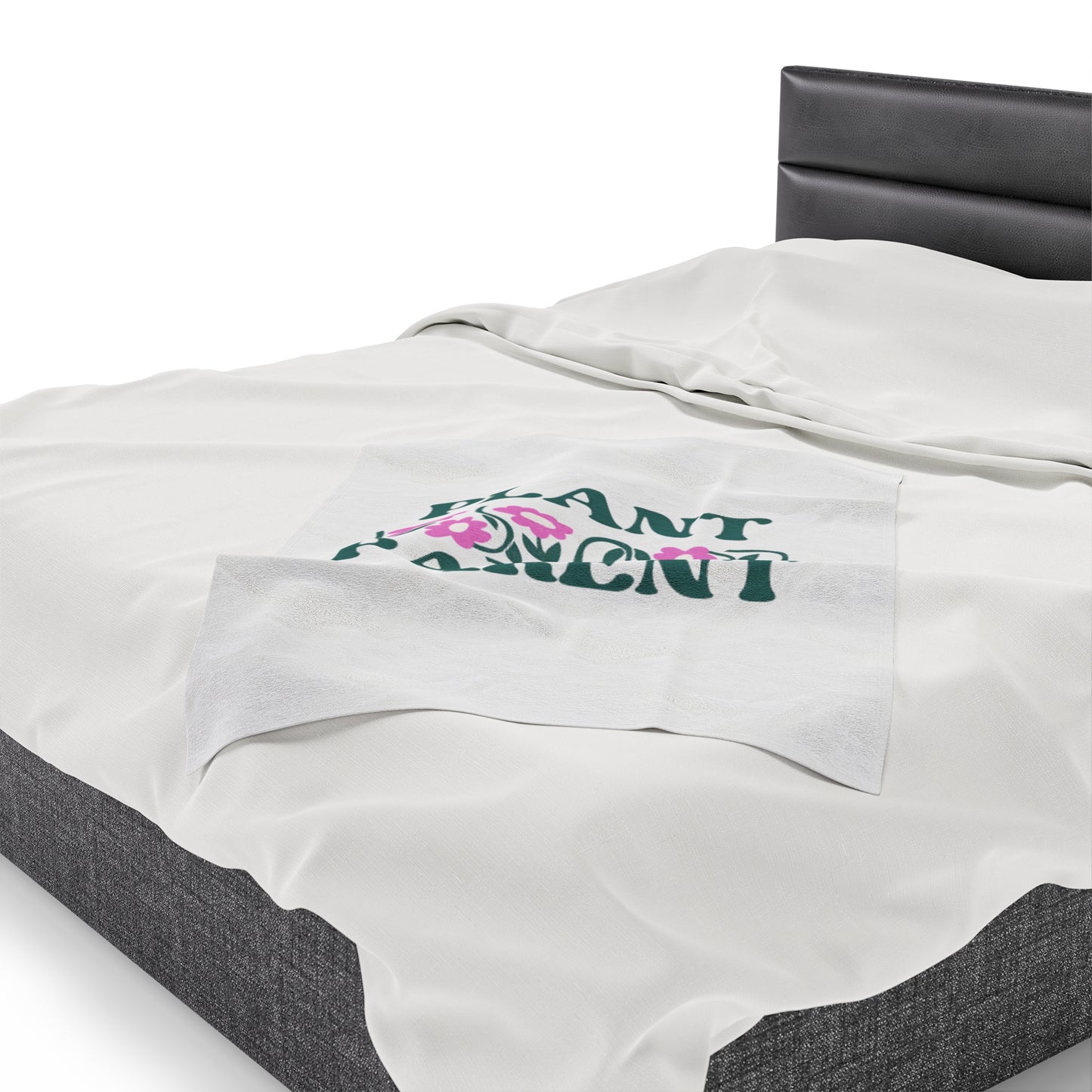 Plant Parent Velveteen Plush Blanket