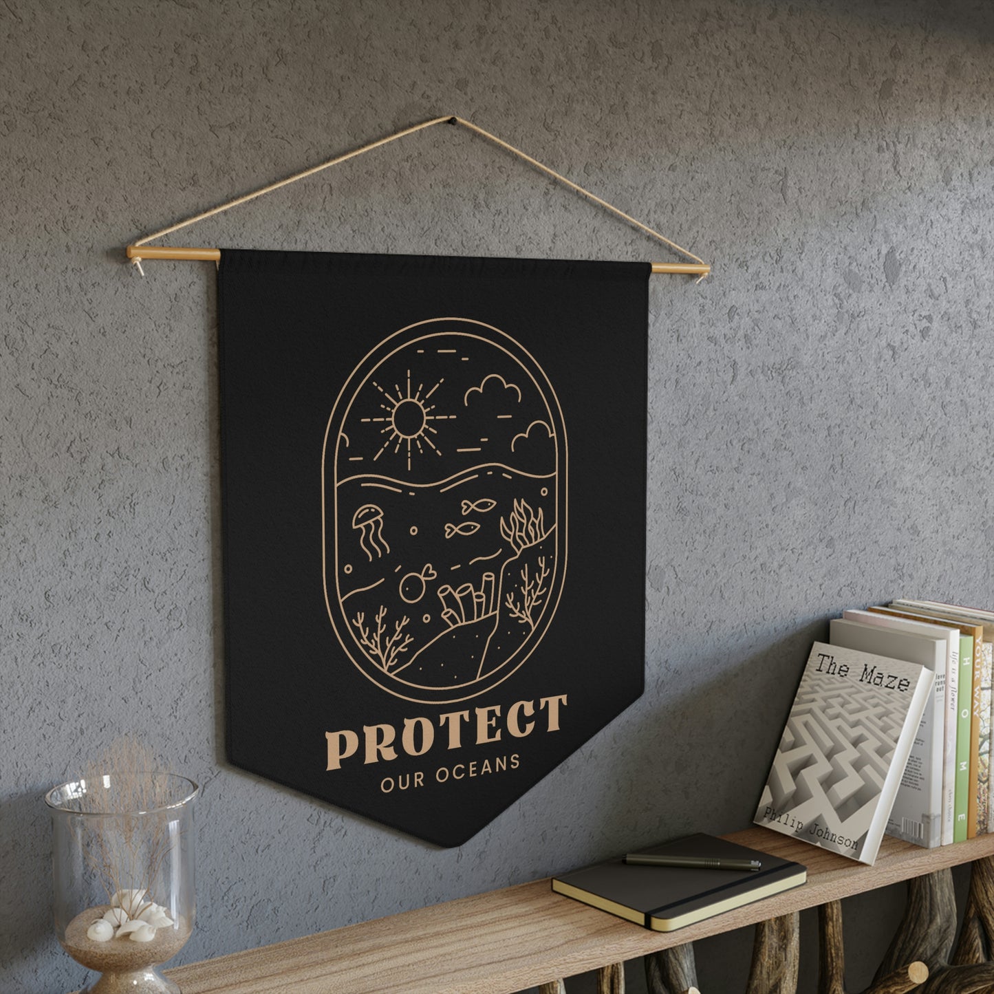 Protect Our Oceans Pennant
