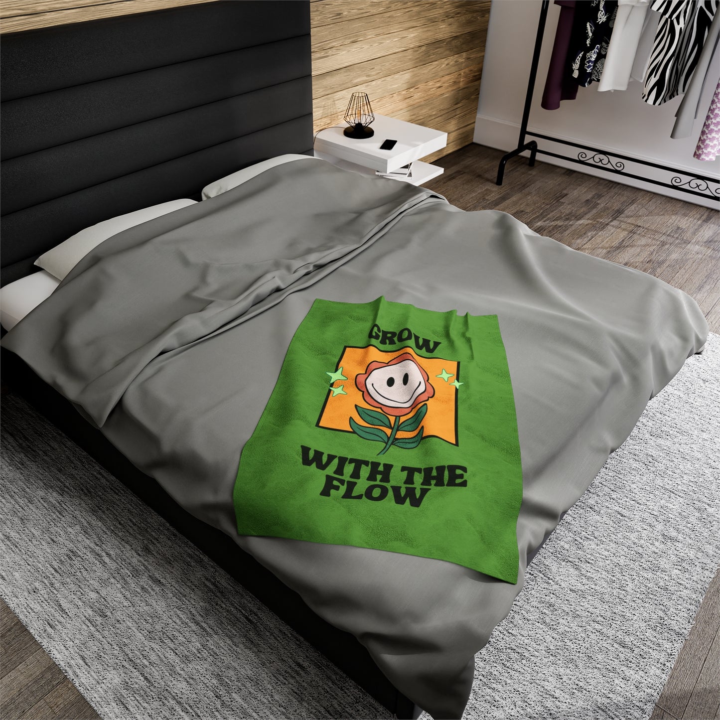 Flow Velveteen Plush Blanket