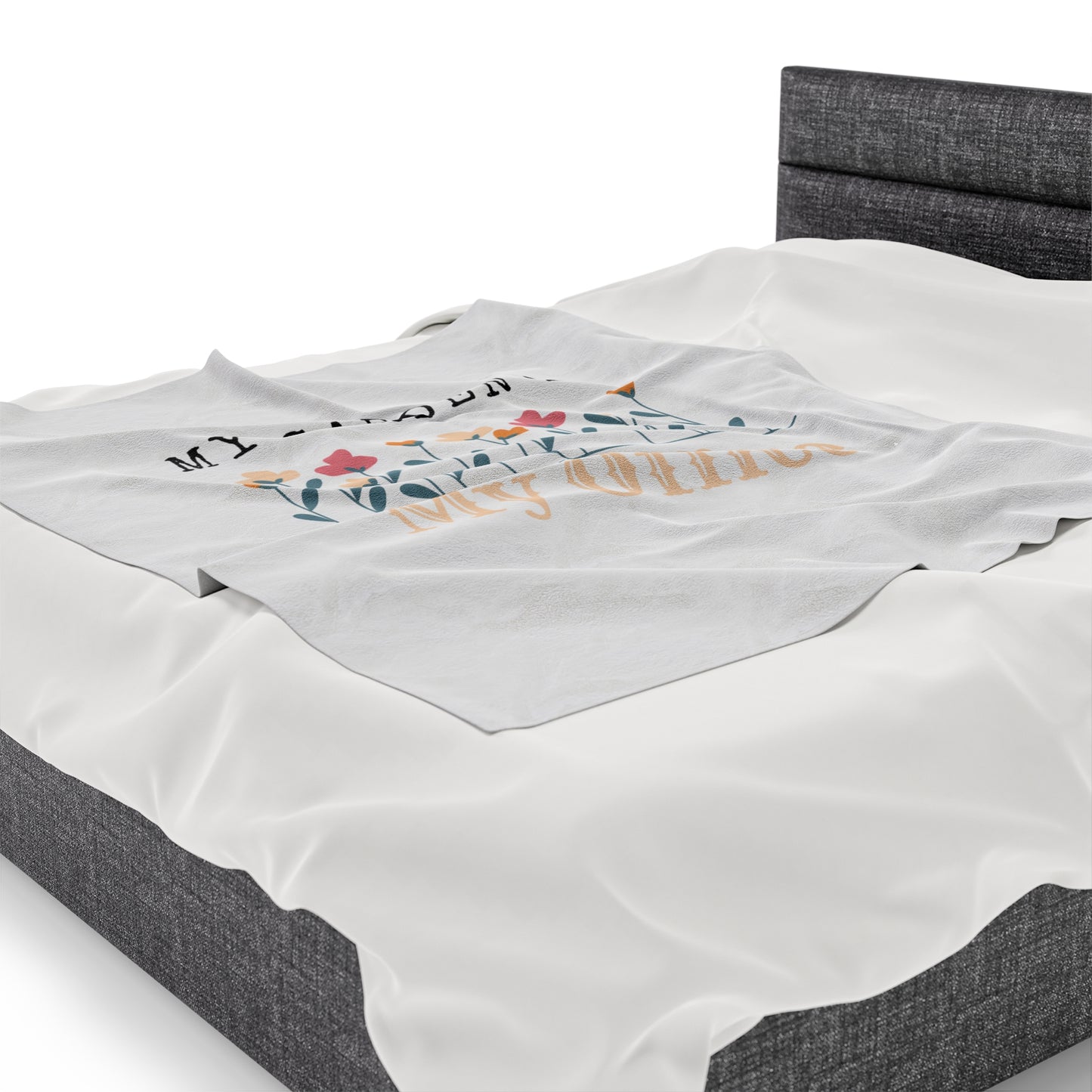 My Office Velveteen Plush Blanket