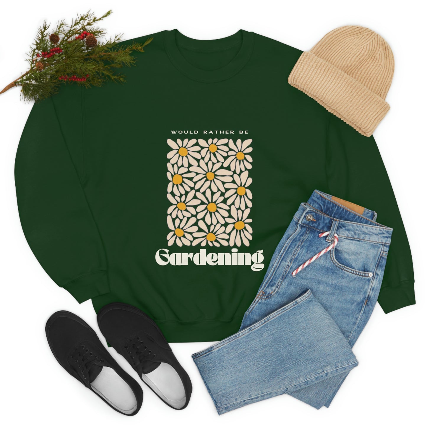 Would Rather Be Gardening Unisex Crewneck